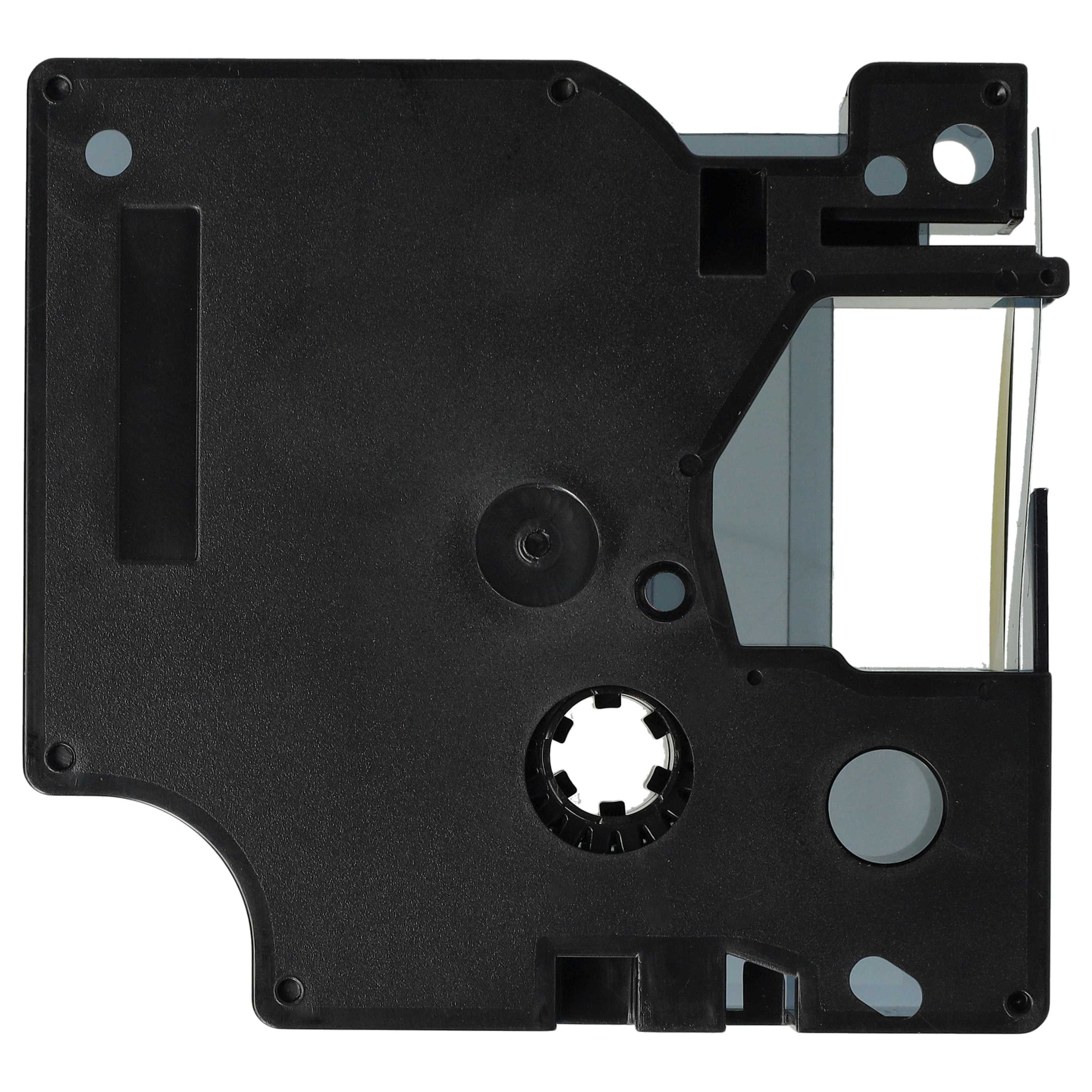 Label Tape replaces Dymo D1, 45024 - 12 mm Gold to Black