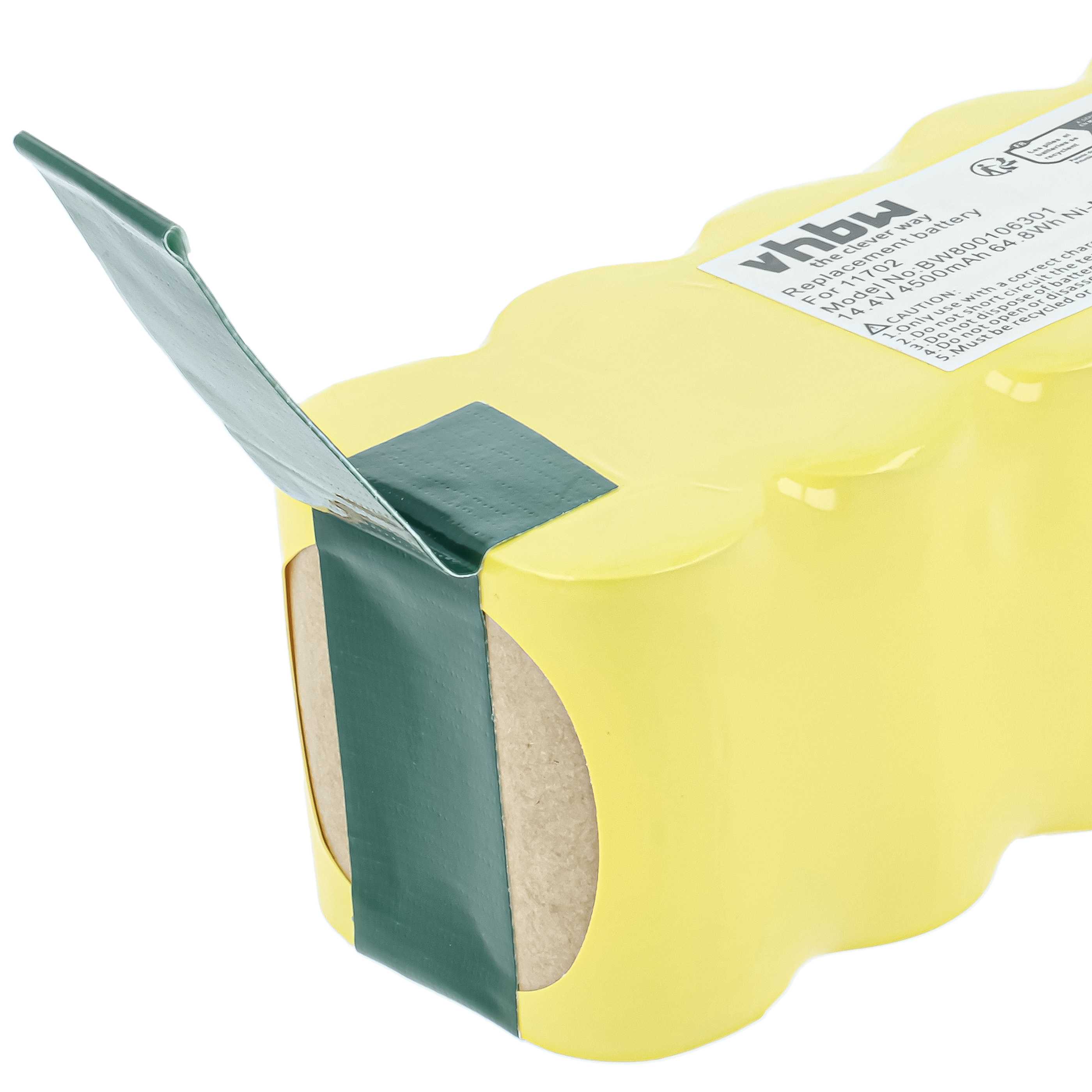 Batteria sostituisce 11702, 80501e, 80601, 68939, 80501, 4419696 per aspirapolvere - 4500mAh 14,4V NiMH
