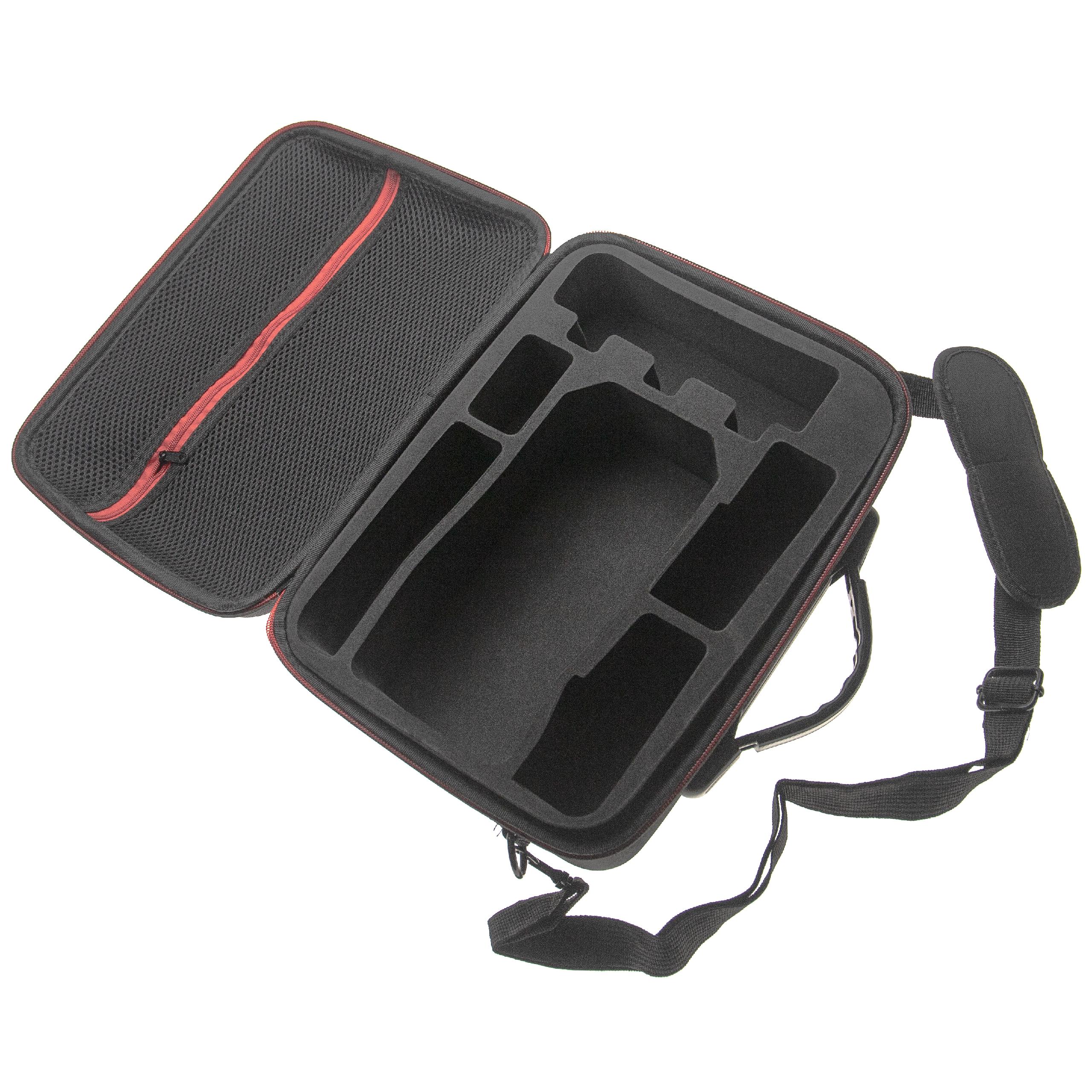 vhbw Tasche Drohne inkl. Zubehör - Hartschalen Schutztasche mit Tragegurt Schwarz