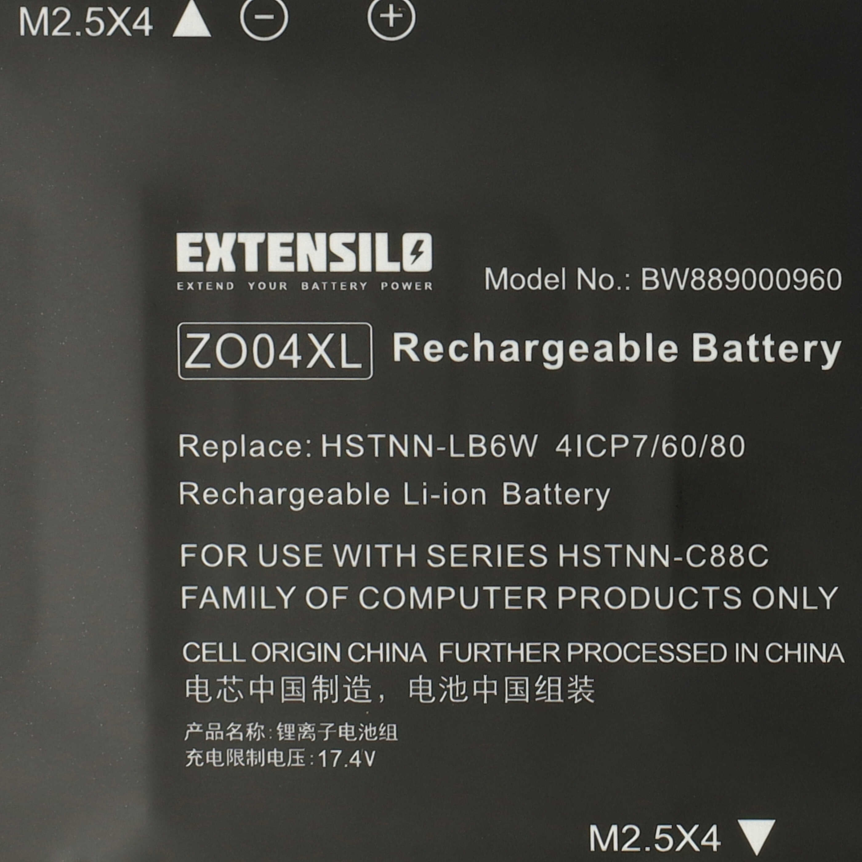 Akumulator do laptopa zamiennik HP HSTNN-LB6W, HSTNN-C88C, 808450-001, 808396-421 - 4200 mAh 15,2 V Li-Ion