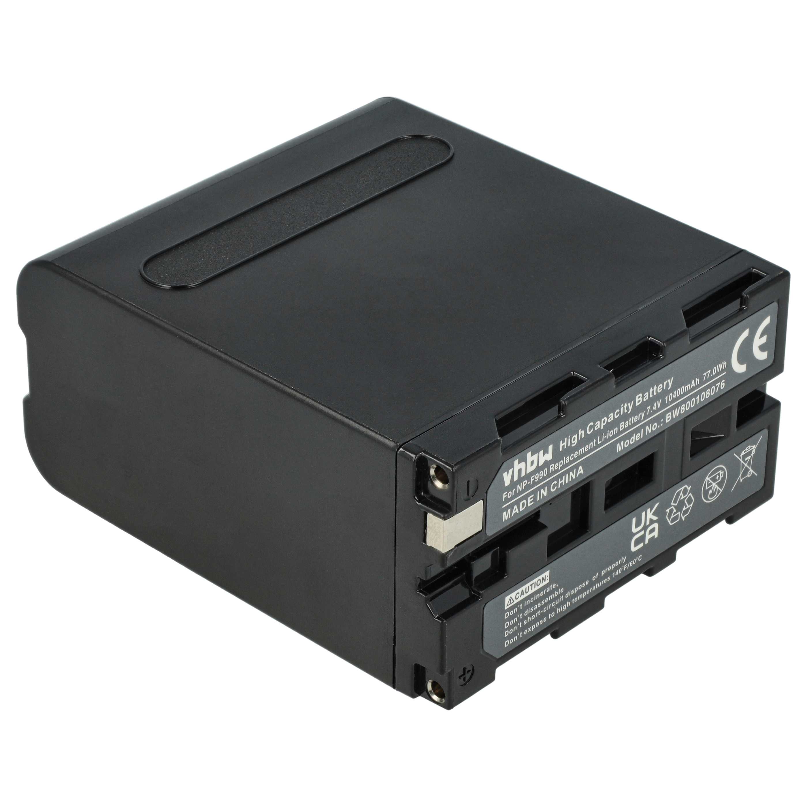 Videocamera 5x Battery replaces Grundig BP-10, BP-9, BP-8 - 10400 mAh 7.4 V Li-Ion