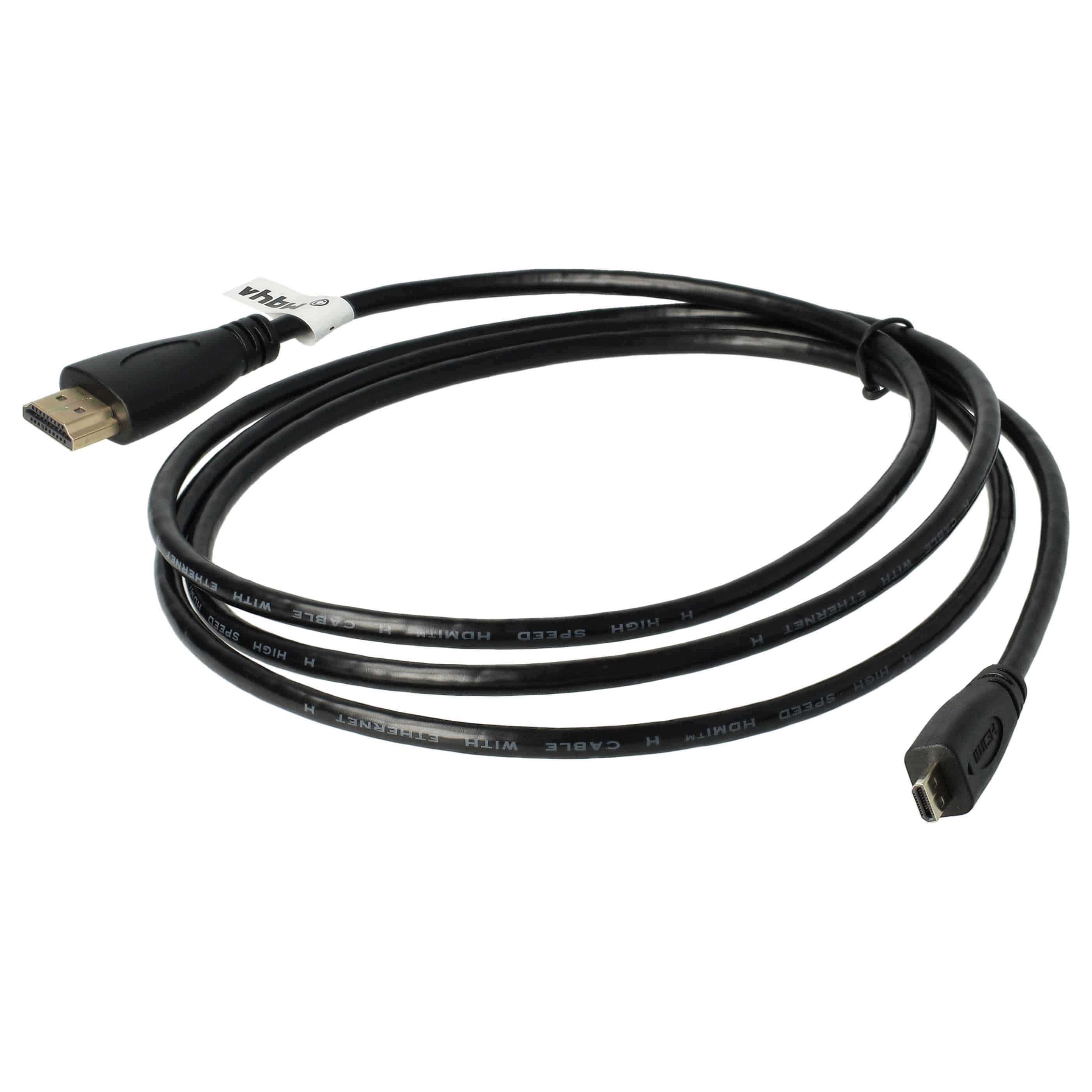 Câble HDMI, Micro-HDMI vers HDMI 1.4 1,4m pour Tablette, Smartphone, appareil photo