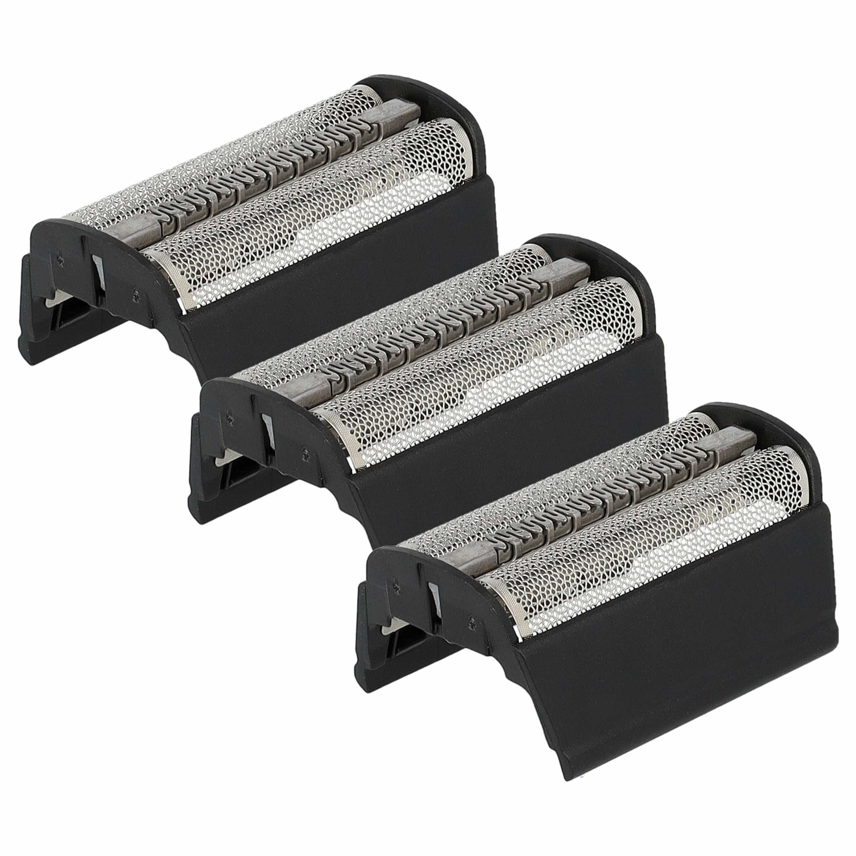 3x Podwójna folia tnąca do golarki zam. Braun SB505, 31B - z ramką, czarny