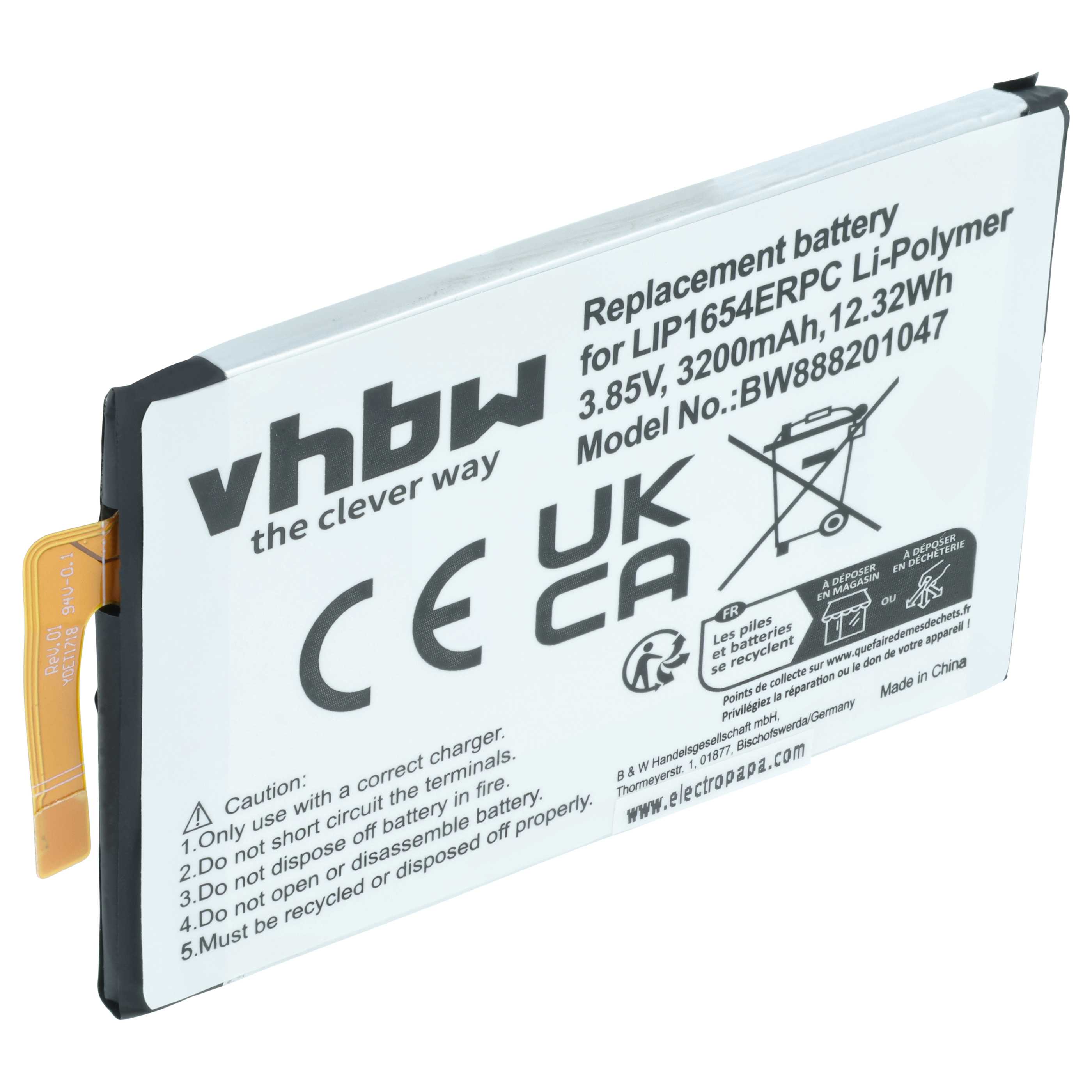 Akumulator do telefonu smartfona zamiennik Sony LIP1654ERPC, 1309-2682, SNYSK84 - 3200 mAh 3,85 V LiPo