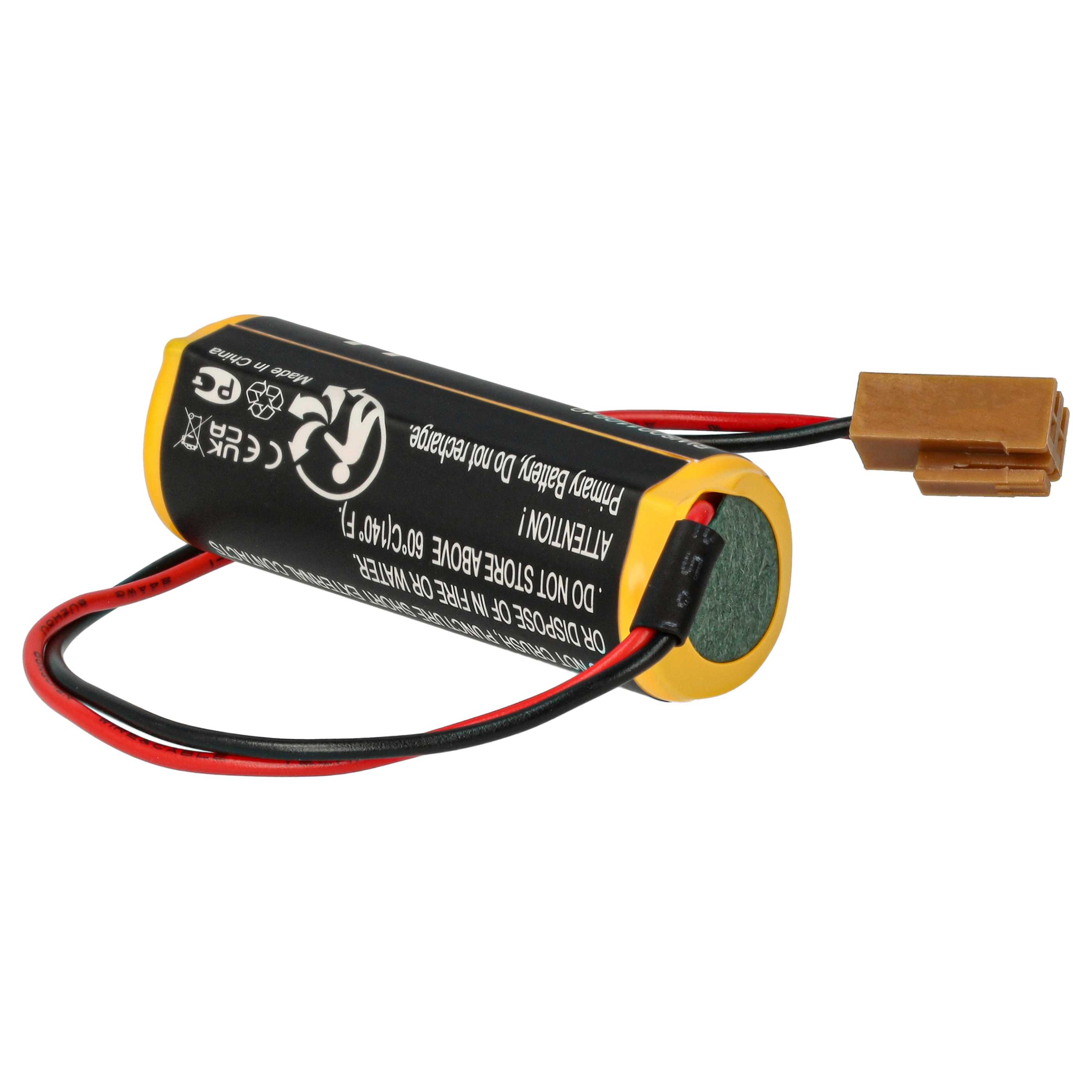 Batería reemplaza FDK CR8-LHC para controlador (2000 mAh, 3 V, Li-MnO2)