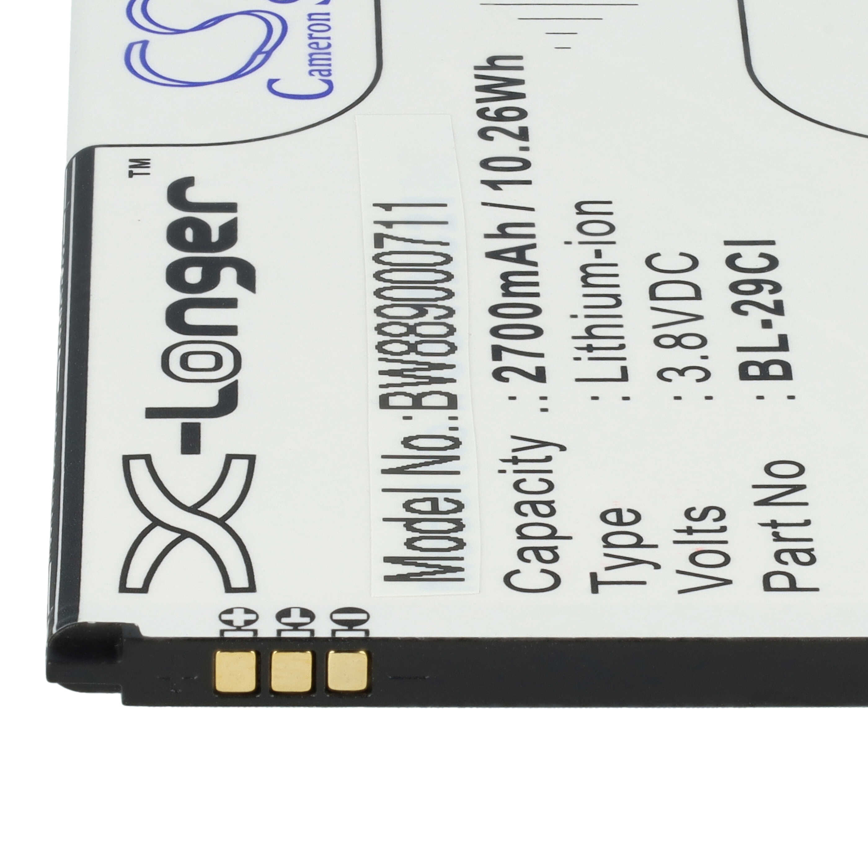Akumulator do telefonu smartfona zamiennik Nokia BL-29CL, BL-29CI - 2700 mAh 3,8 V Li-Ion
