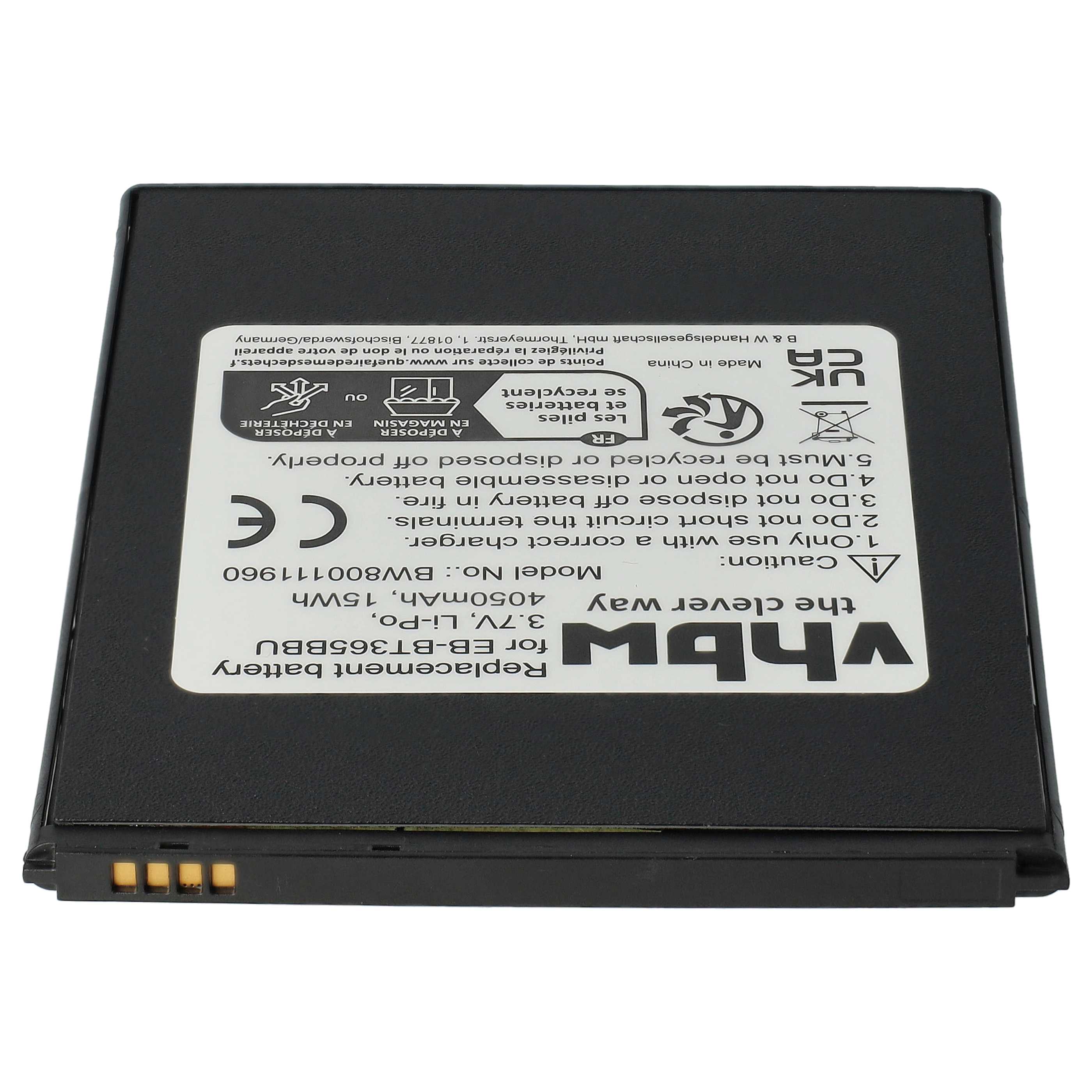 Tablet Replacement Battery for Samsung Galaxy Tab Active, Active 2, Active 2 LTE - 4050 mAh 3.7 V Li-polymer