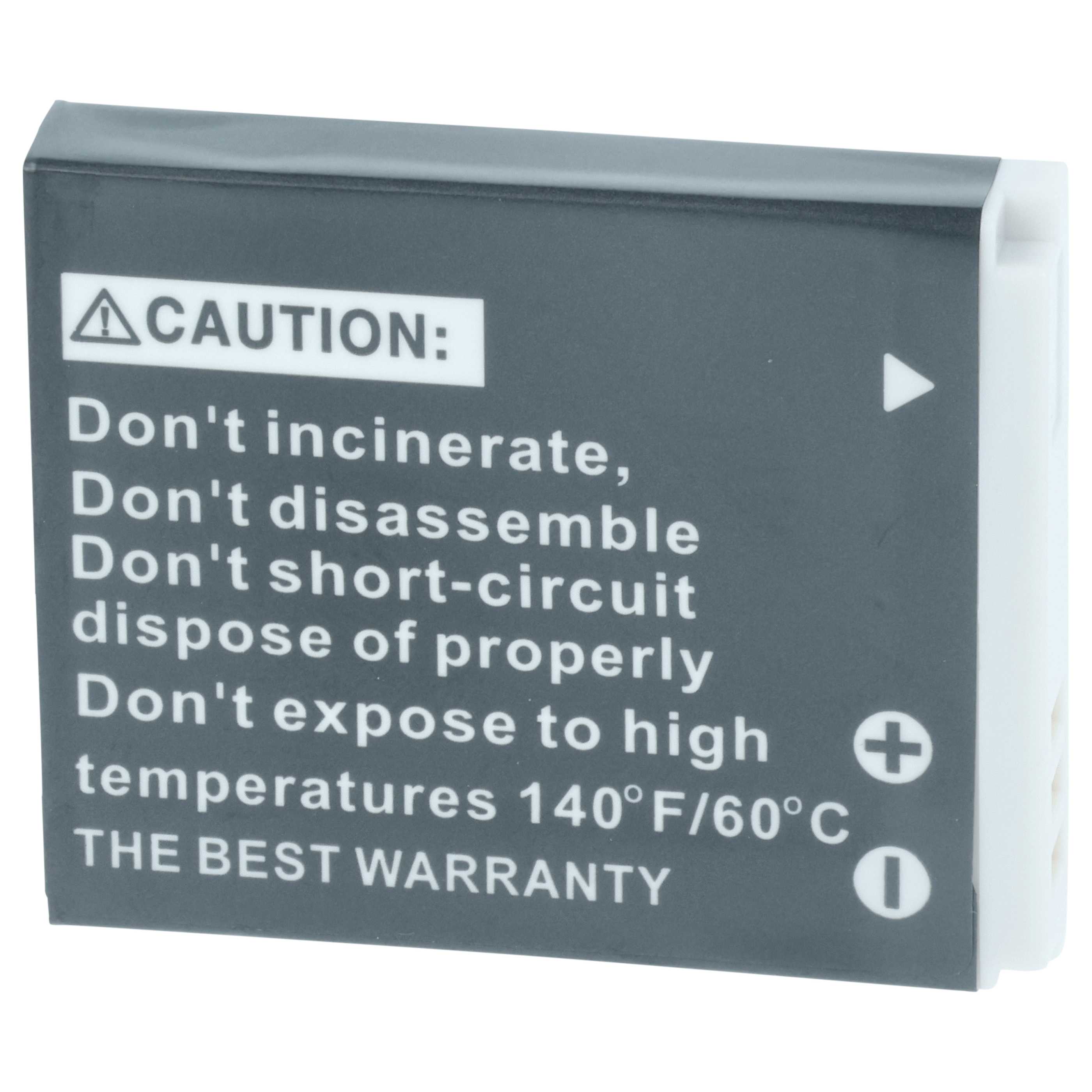 Battery replaces Canon NB-6L, NB-6LH - 750mAh, 3.6V, Li-Ion
