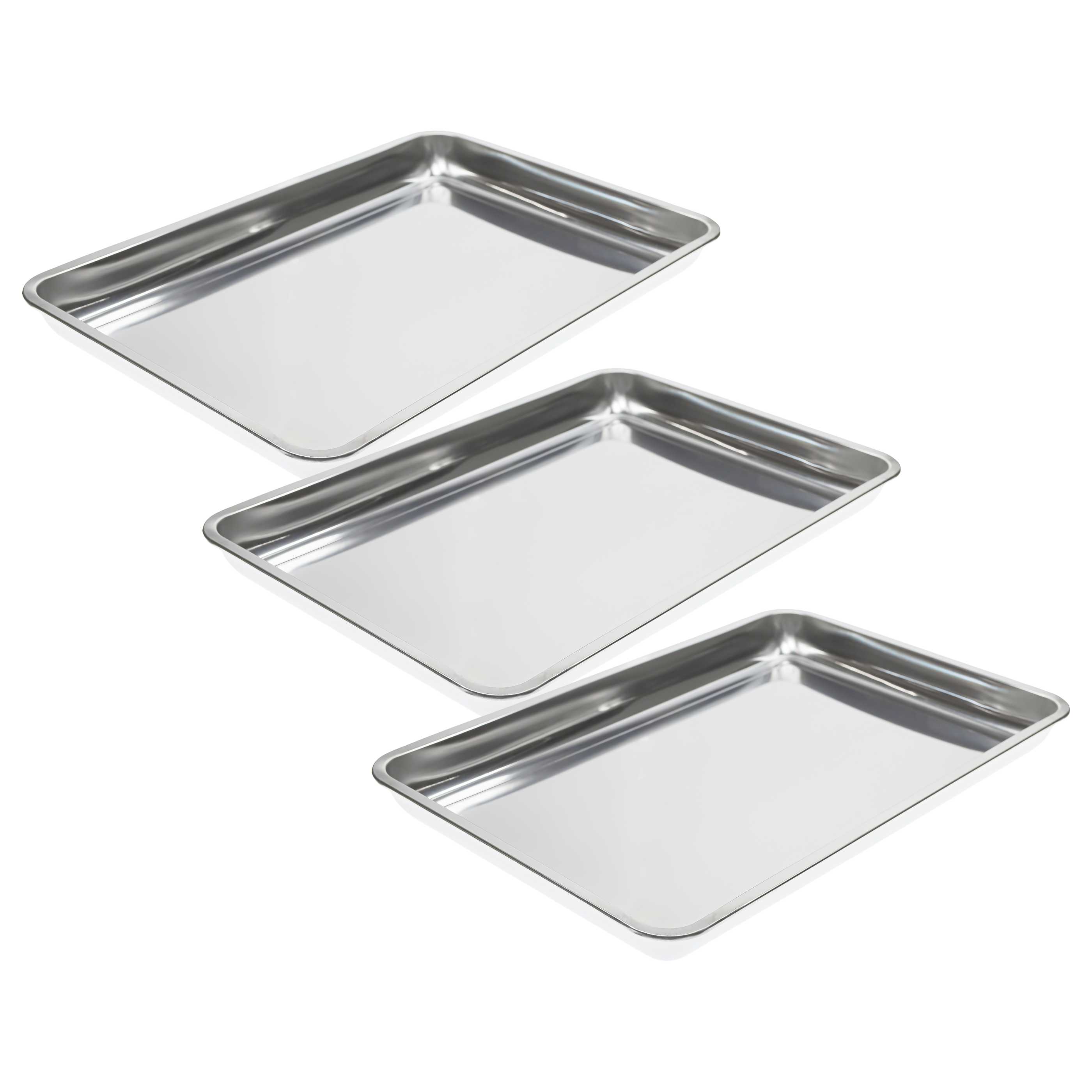 3x Drip Tray replaces BGS 7892 for Gas Grills - Stainless Steel Grease Tray 9 L Capacity