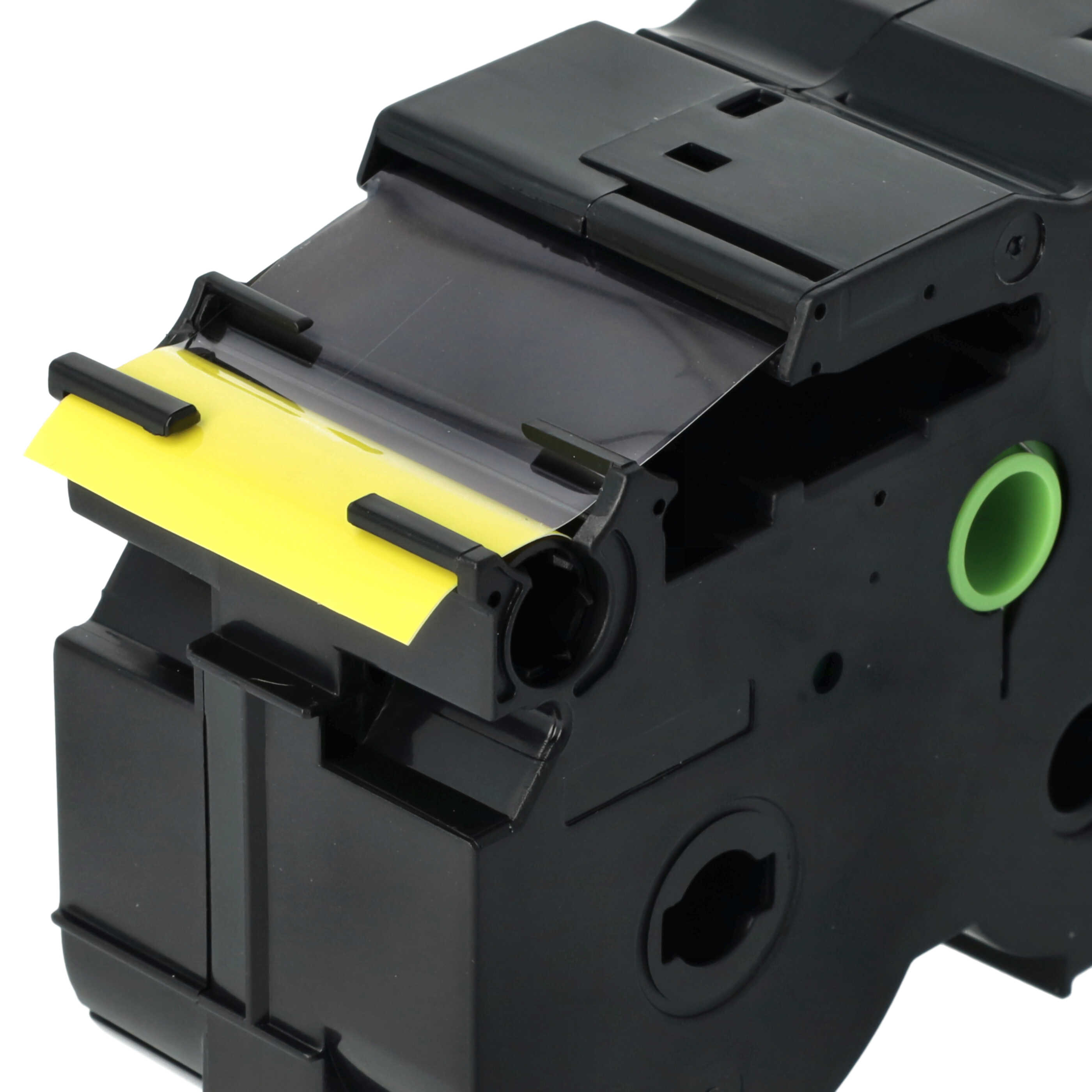Label Tape replaces Brother HGE-S661 - 36 mm Black to Yellow, Extra Stark