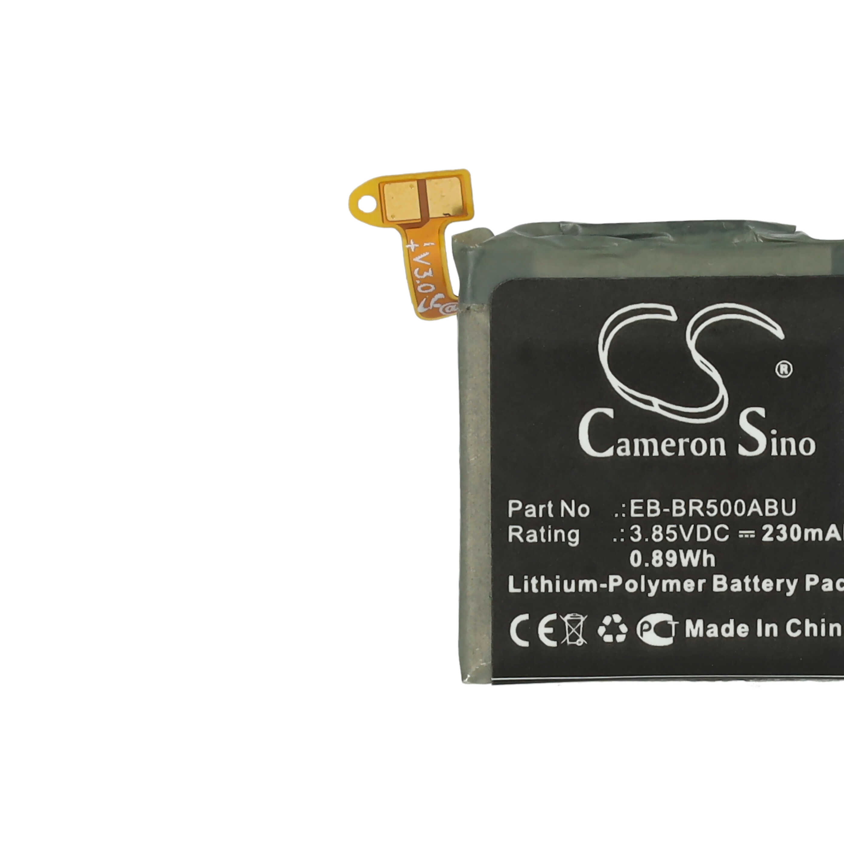 Smartwatch Battery replaces Samsung GH43-04922A, EB-BR500ABU - 230 mAh 3.85 V Li-polymer + Tools