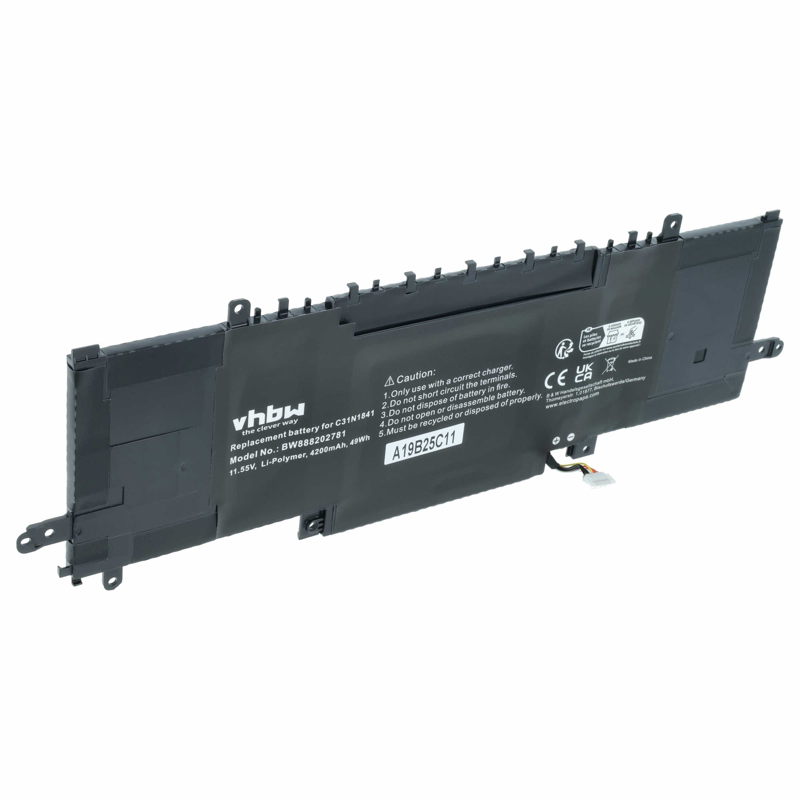 Akumulator do laptopa zamiennik Asus 0B200-03420200, C31N1841 - 4200 mAh 11,55 V LiPo