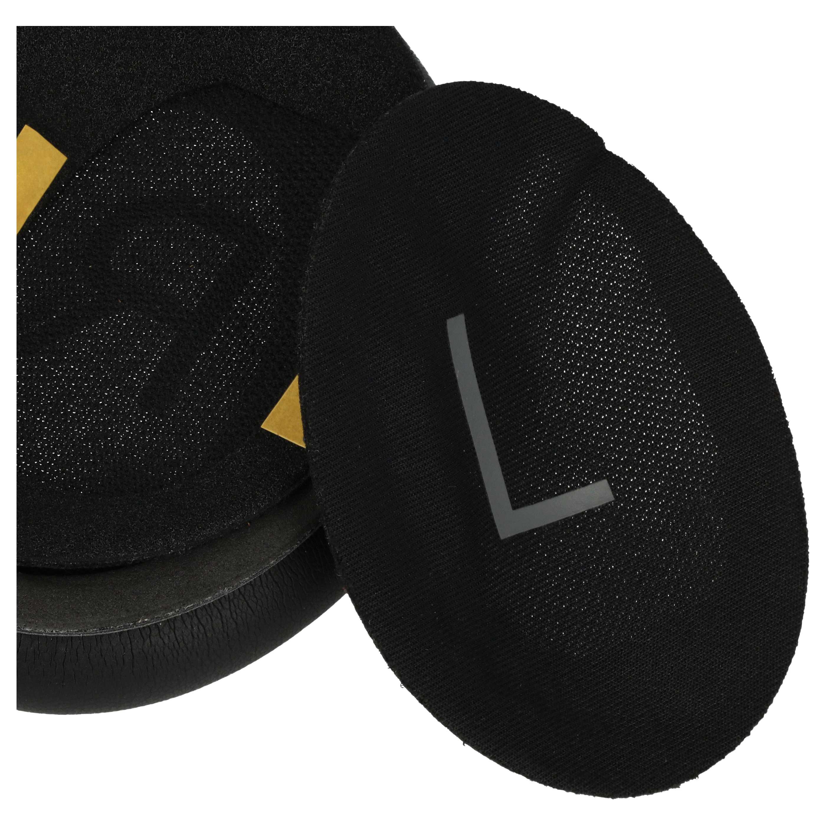 2x Ear Pads suitable for Bose QC45 Headphones etc. - foam / synthetic leather, 19 mm thick