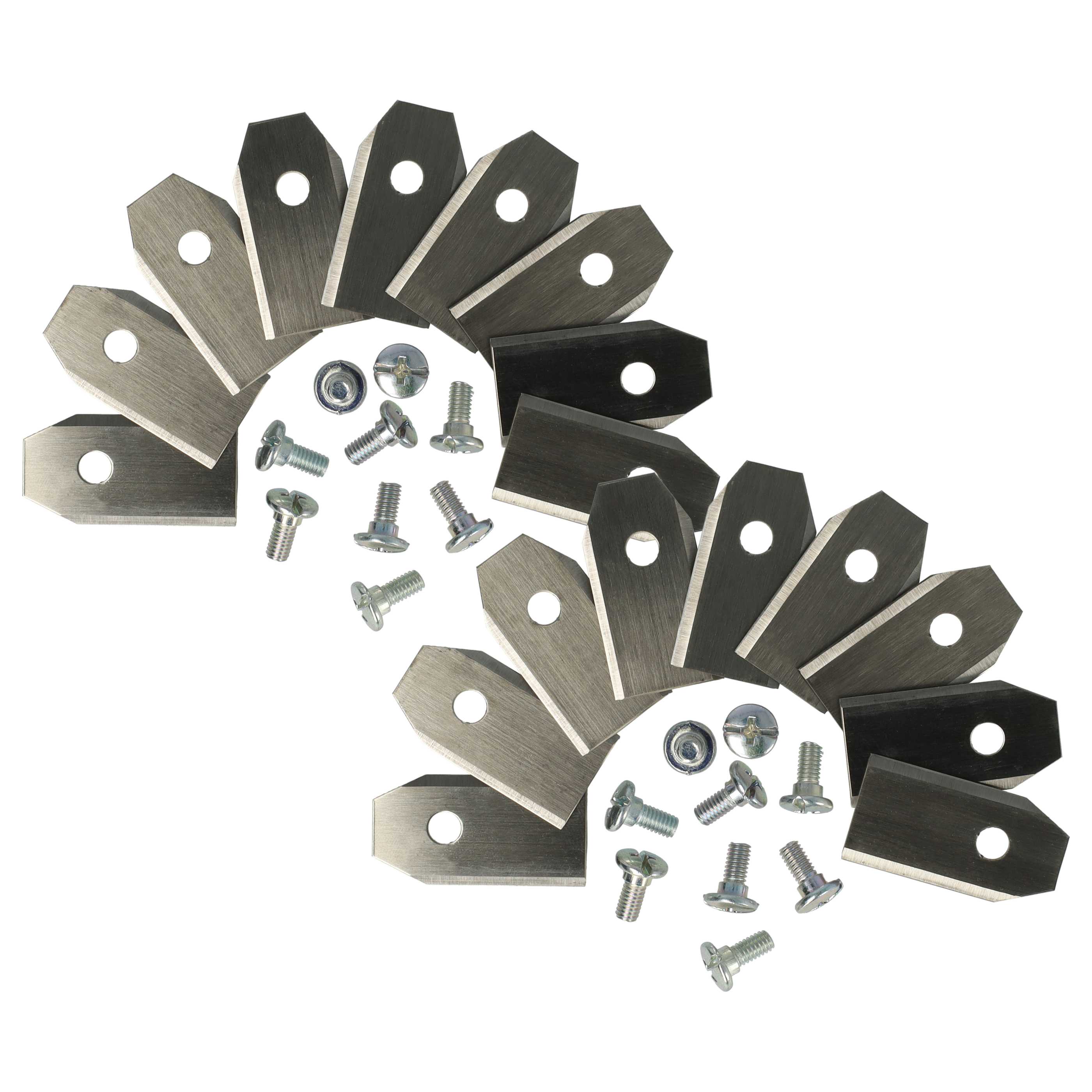18x Exchange Blade replaces Arnold AR1 for Cordless Lawnmower etc. - steel, silver