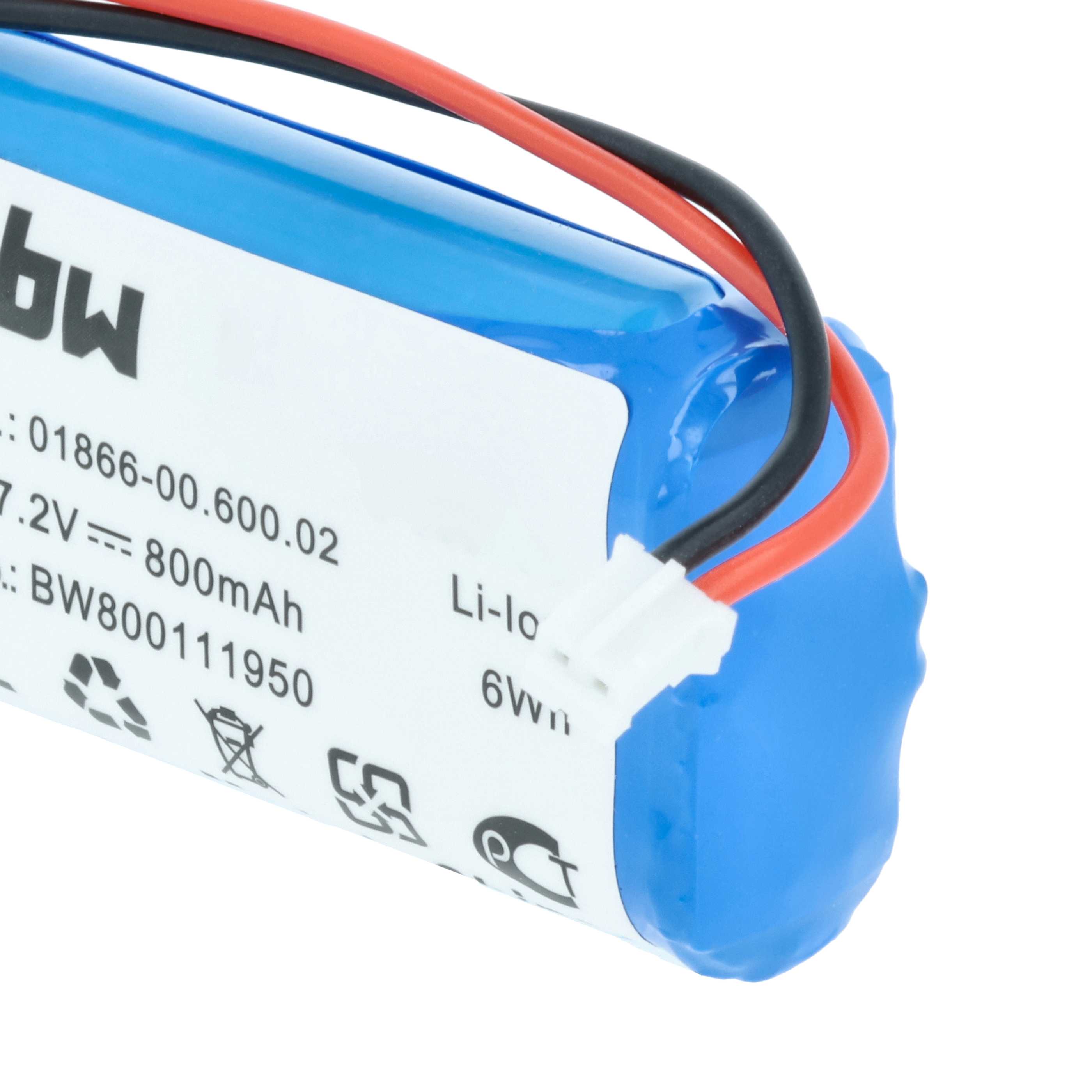 Batteria sostituisce Gardena 01866-00.600.02 per tagliaerba - 800mAh 7,4V Li-Ion