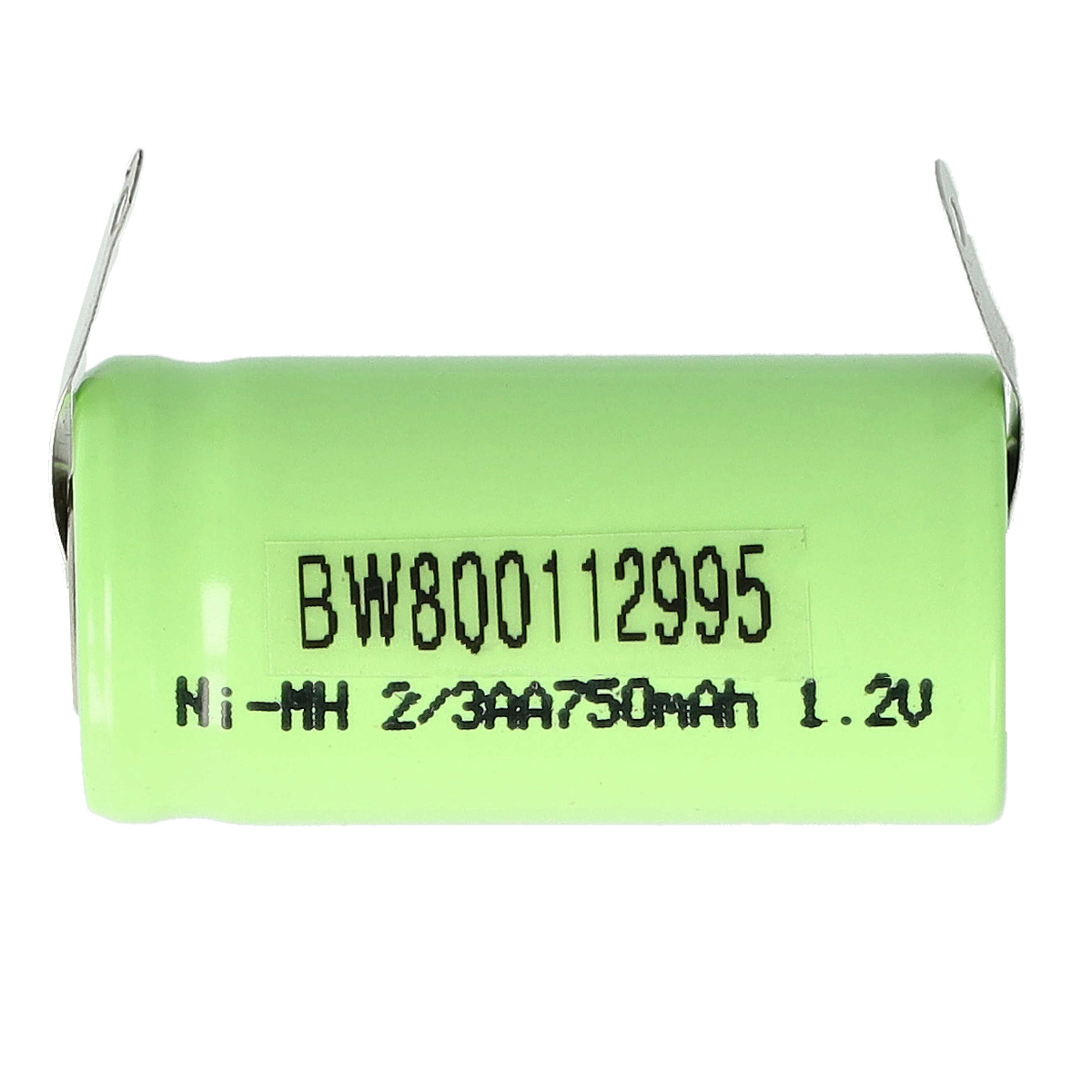 Batterie remplace 2/3AA pour modèle radio-télécommandé - 750mAh 1,2V NiMH