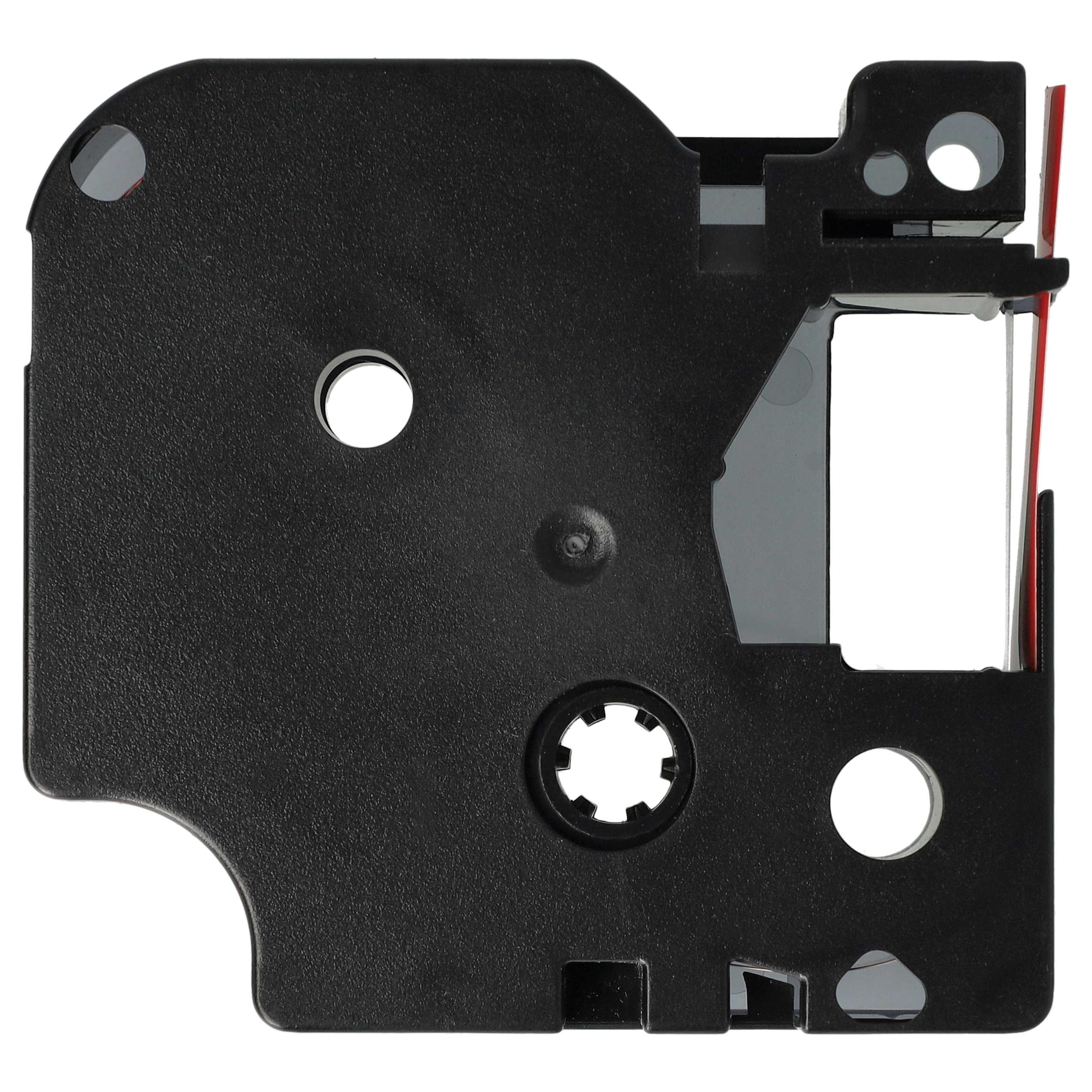 Label Tape replaces Dymo 45017, D1 - 12 mm Black to Red