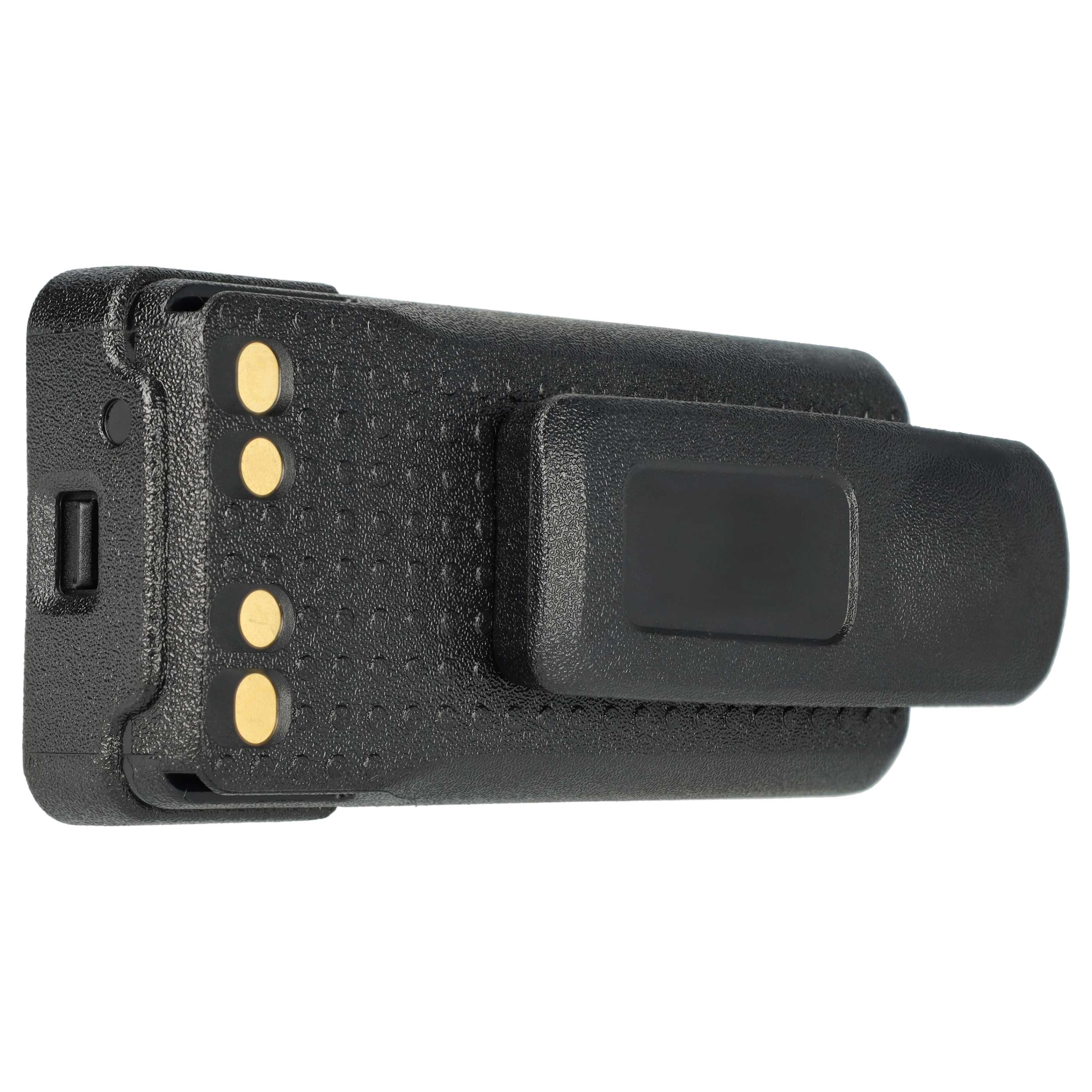 Radio 5x Battery replaces Motorola PMNN4416, PMNN4415AR, PMNN4415, PMNN441 - 2600 mAh 7.4 V Li-Ion + Belt Clip