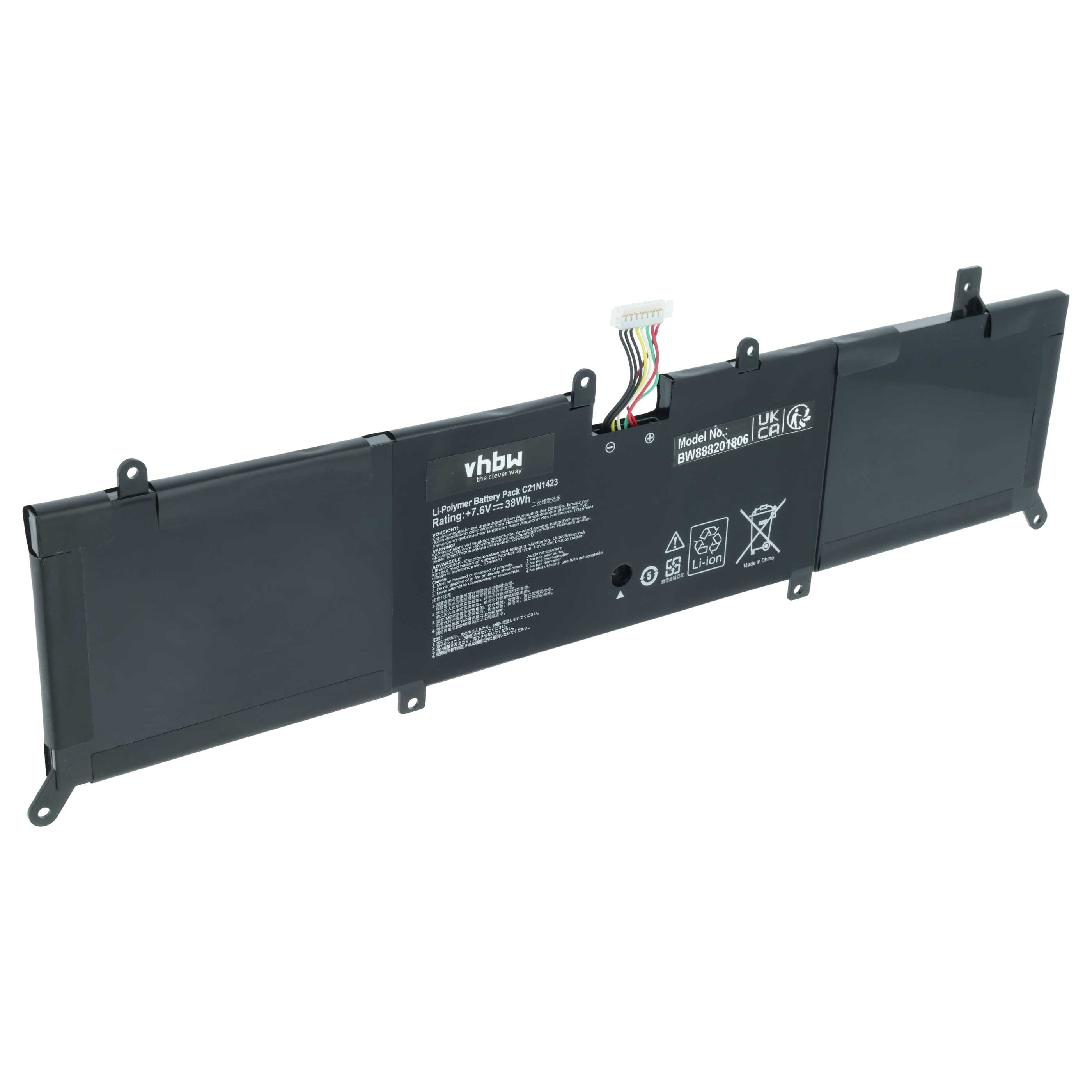 Akumulator do laptopa zamiennik Asus C21N1423, 0B200-01360100 - 4900 mAh 7,6 V LiPo