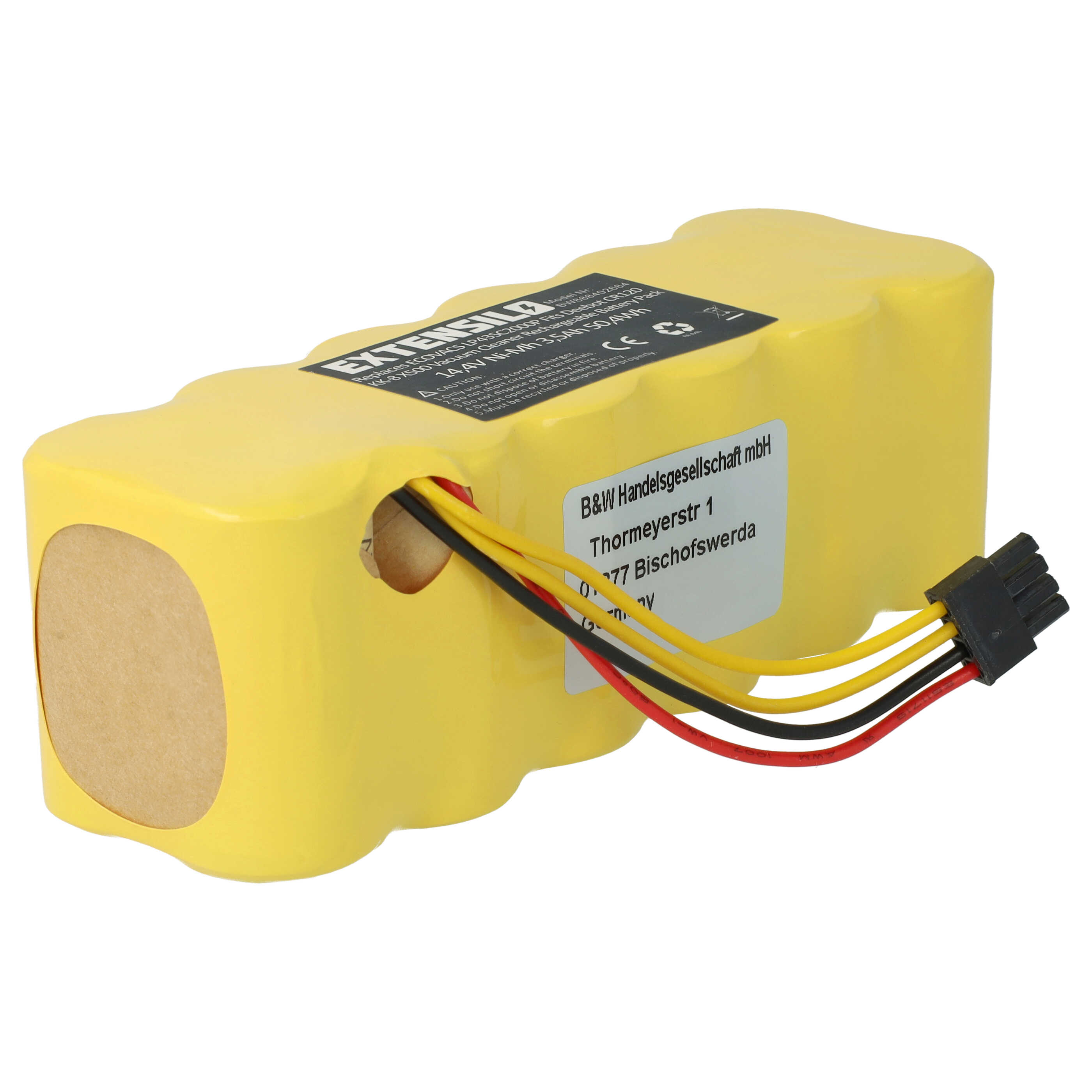 Batterie remplace Ariete AT5186005100 pour robot aspirateur - 3500mAh 14,4V NiMH