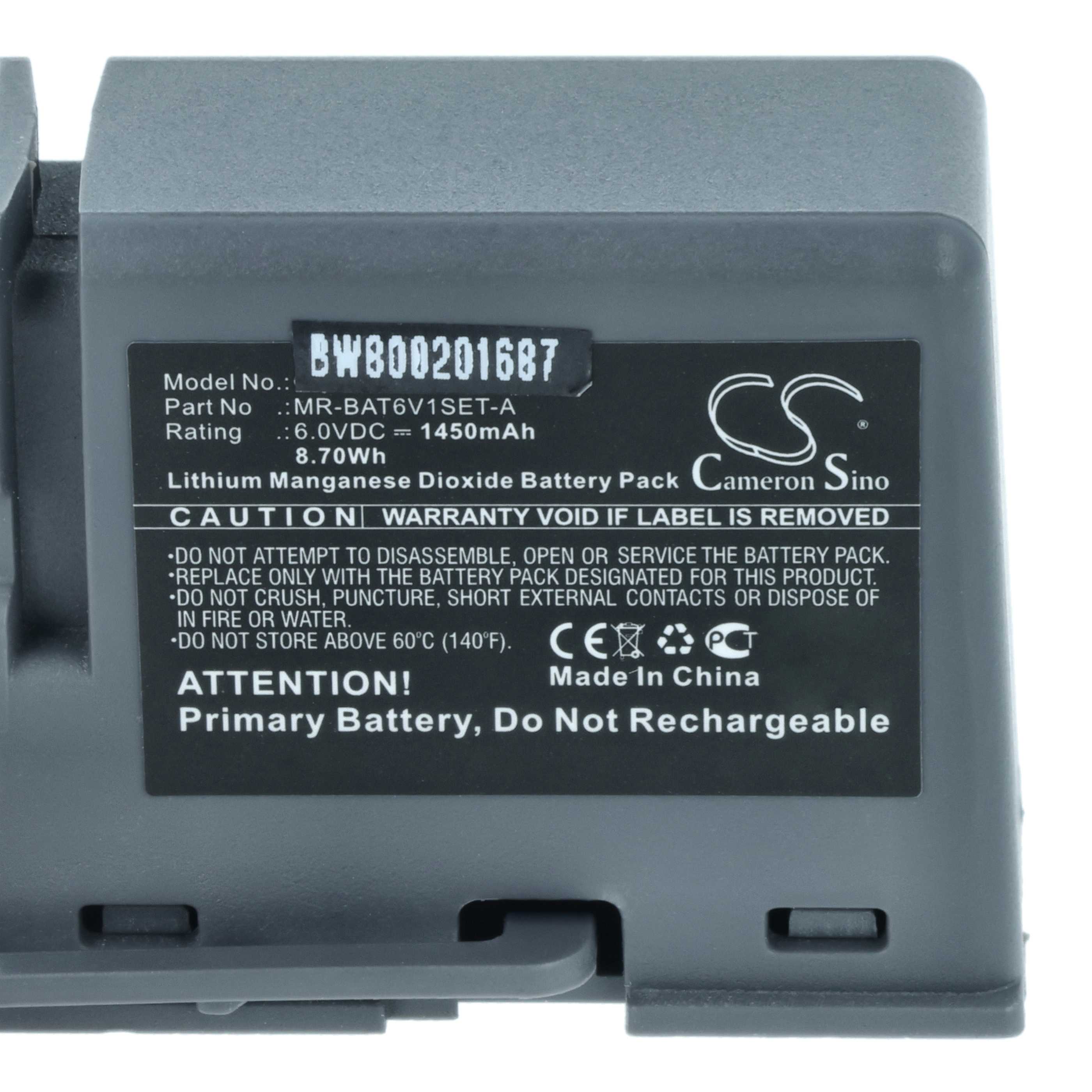 5x Bateria do PLC programowalnego sterownika Mitsubishi MR-BAT6V1SET-A - 1450 mAh 6 V Li-MnO2