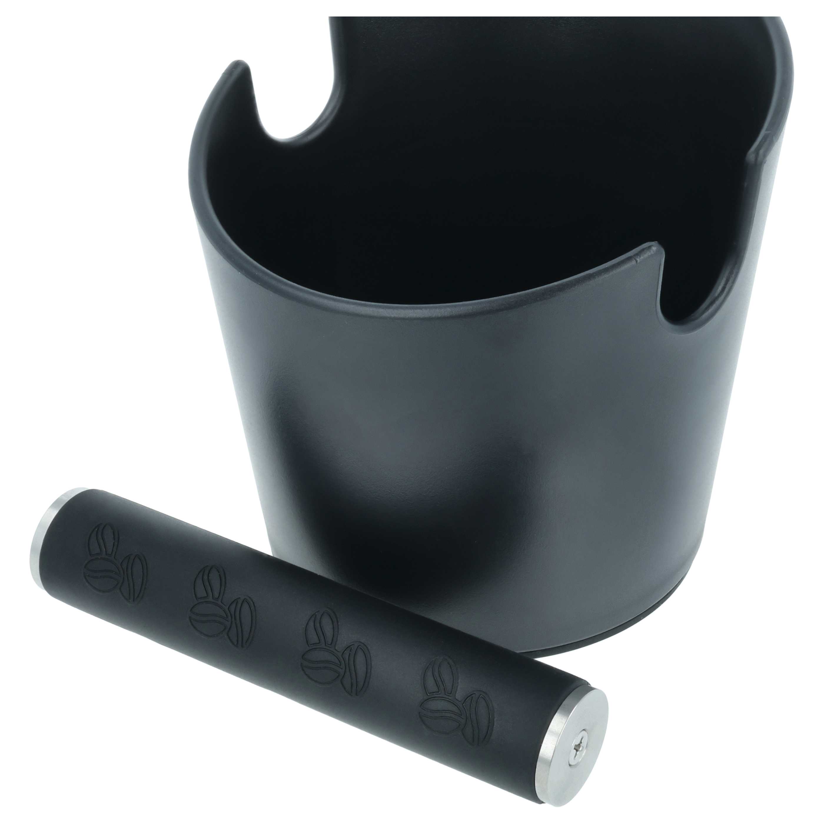 Drip Tray for Filter Holder - Knock Box suitable for Espresso Coffee Machine, Dishwasher Safe, Black