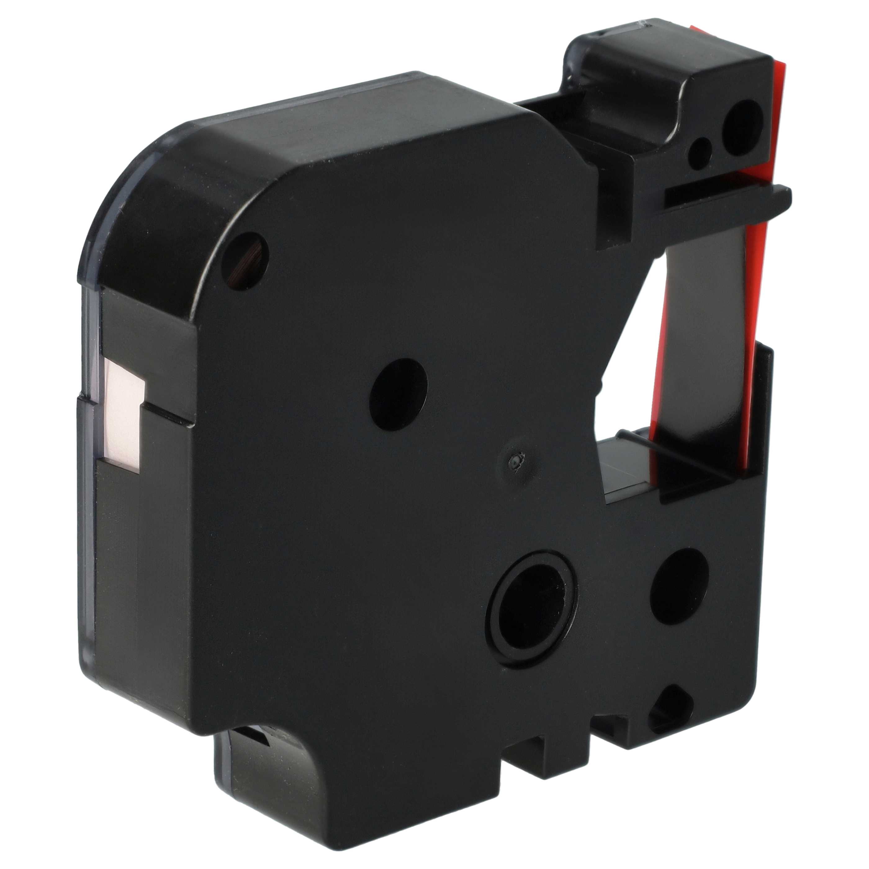 Label Tape replaces Dymo 45017, D1 - 12 mm Black to Red