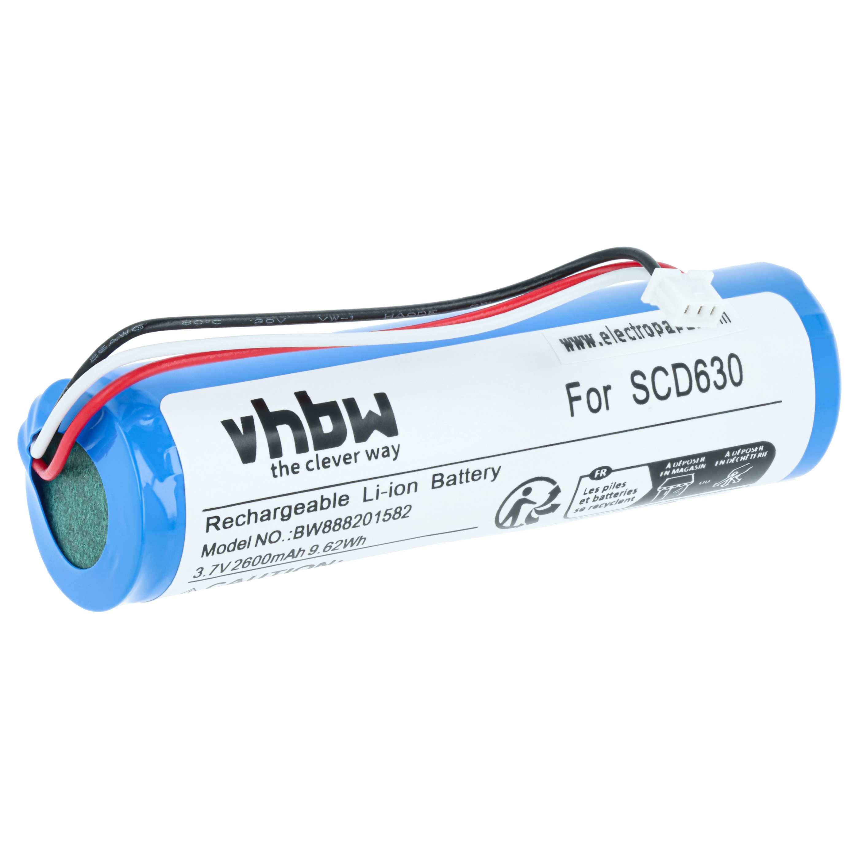 Batteria sostituisce Philips NTA3459-4, NTA3460-4 per babyphone - 2600mAh 3,7V Li-Poly