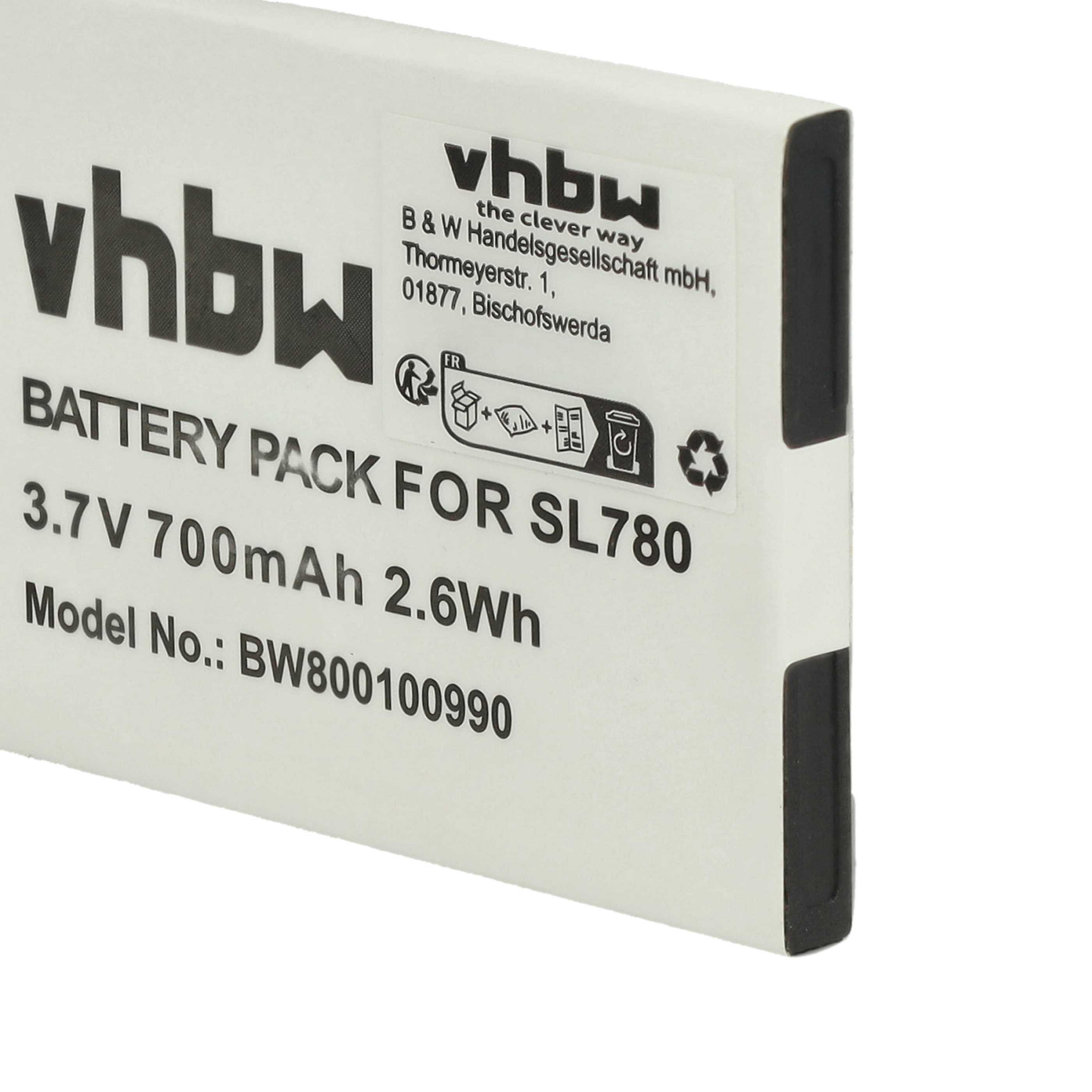 3x Batteries remplace Siemens Gigaset 4250366817255 pour téléphone Gigaset - 700mAh 3,7V Li-ion