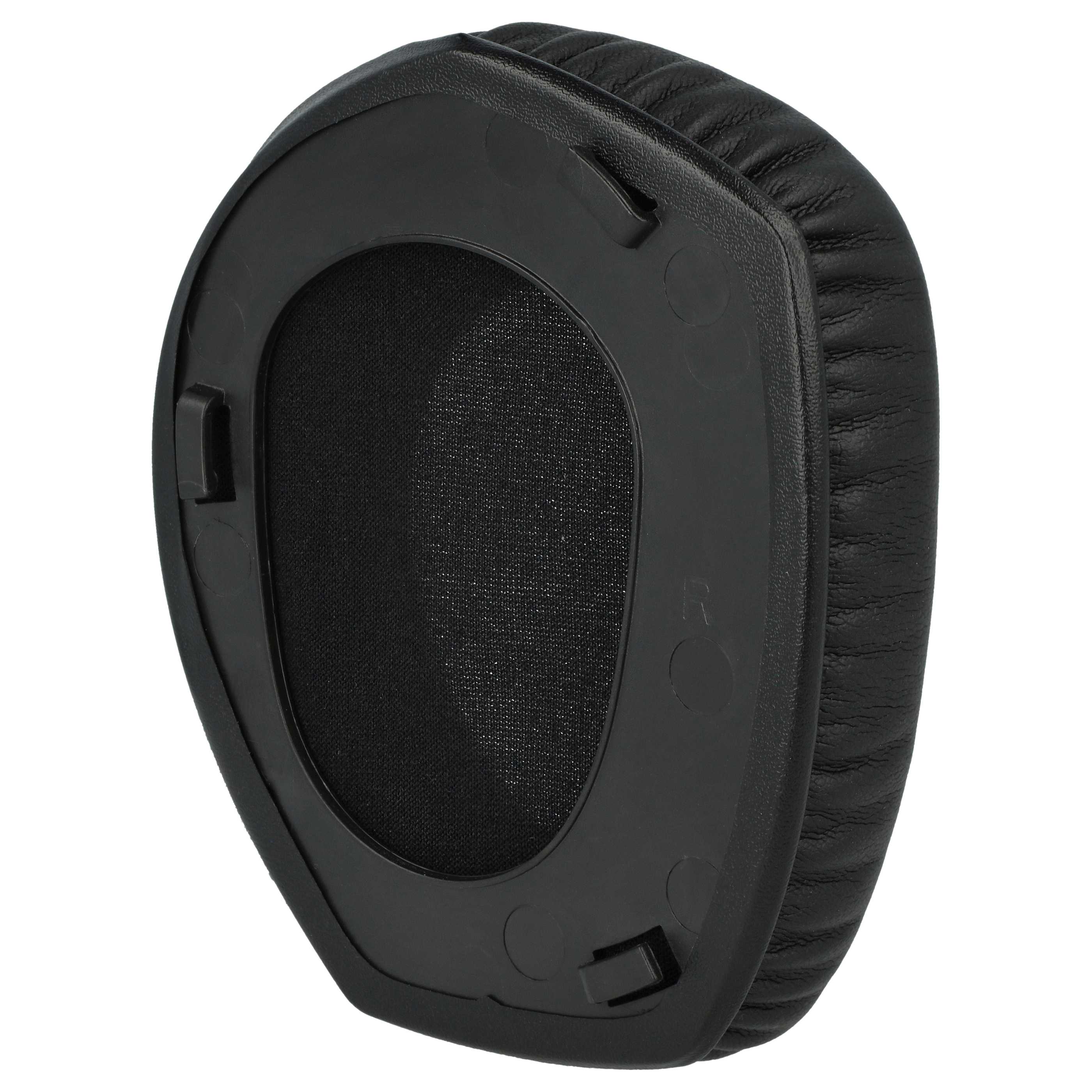 2x Ear Pads replaces Sennheiser 562591, 562592, 562593 - foam / synthetic leather, 25 mm thick