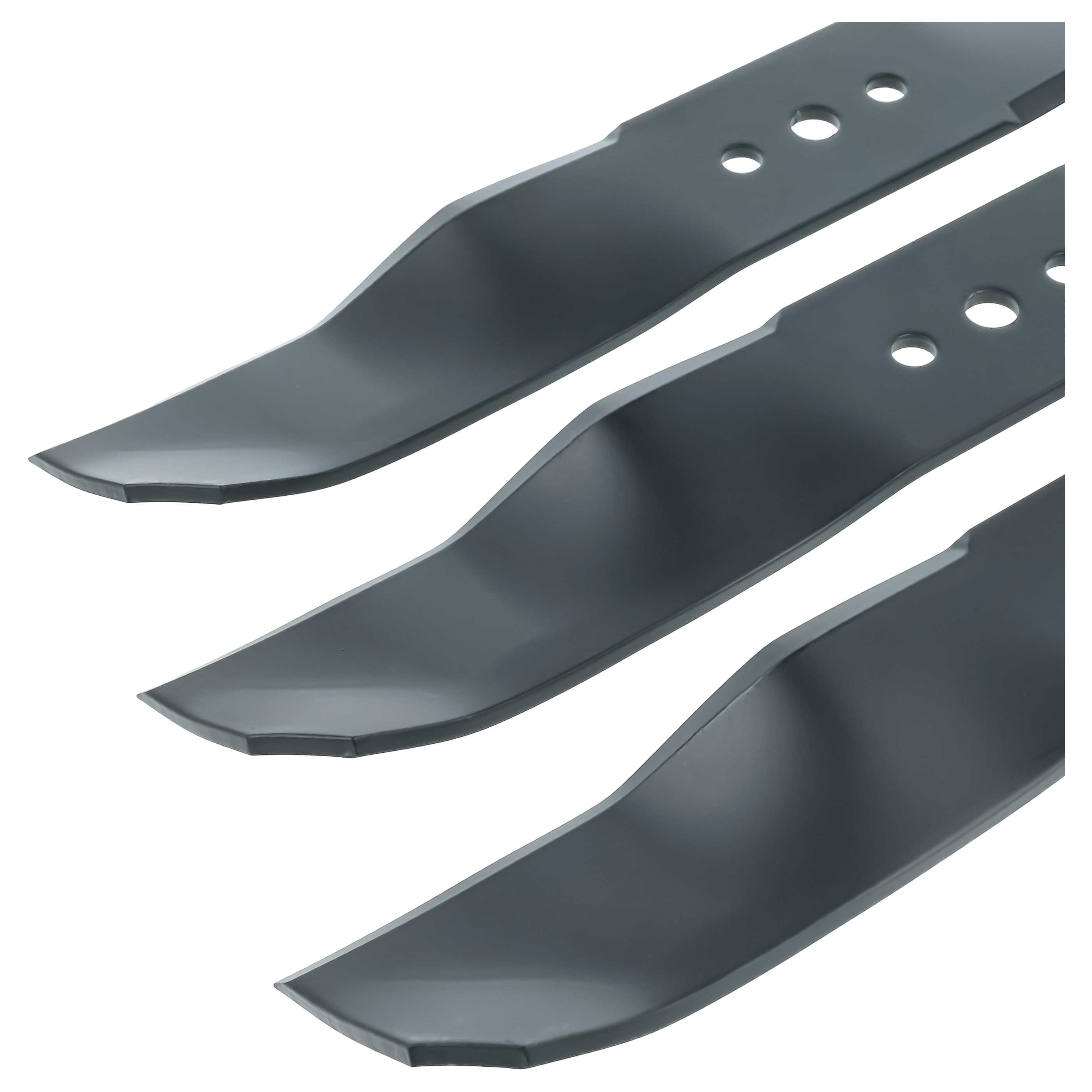 3x Nożyki do kosiarki Husqvarna Rider R213, R214, R215, R216, R316, R318, R320 AWD - stal powlekana, czarny