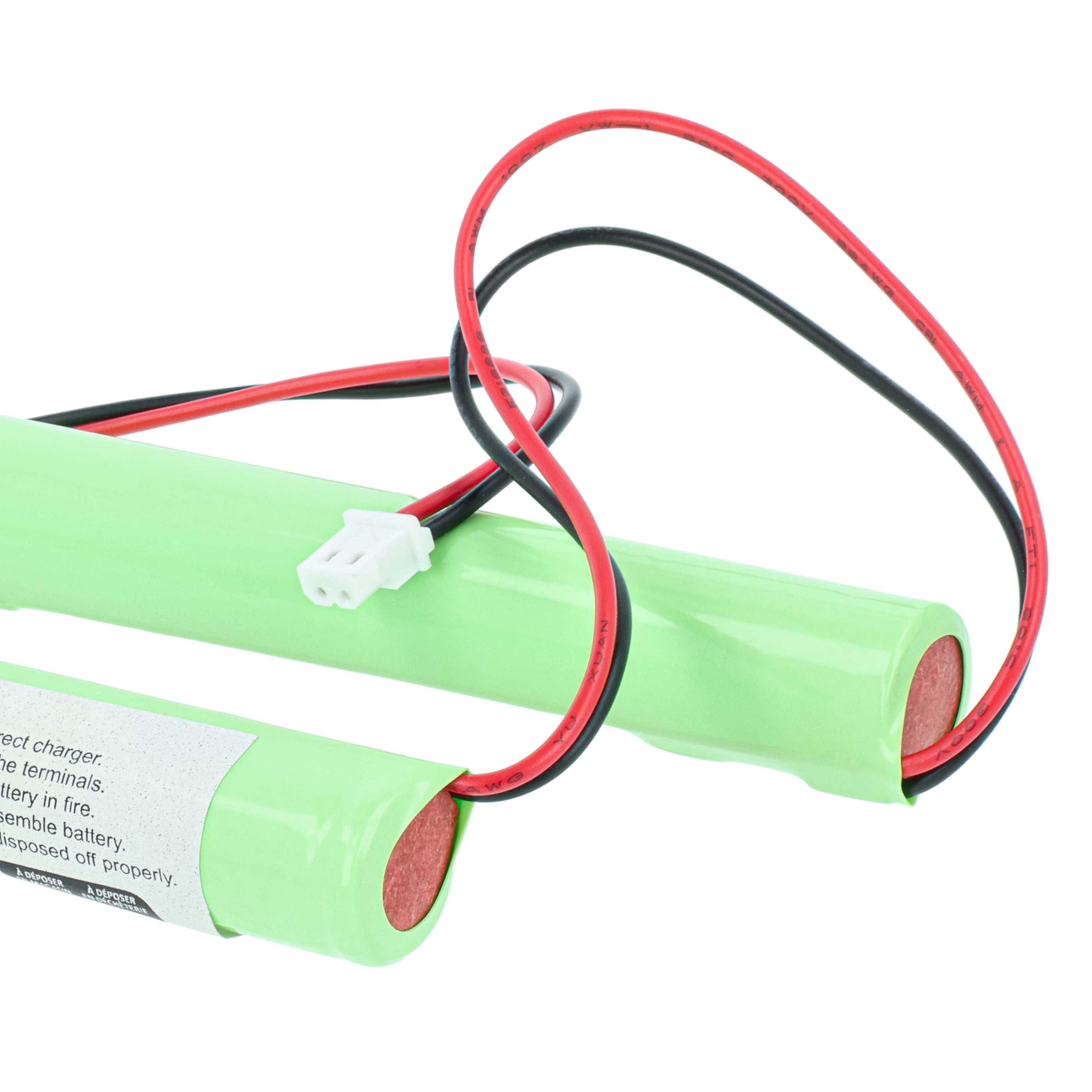 2x Akumulator do oświetlenia awaryjnego zamiennik BAES TD512433 - 800 mAh 4,8 V NiCd