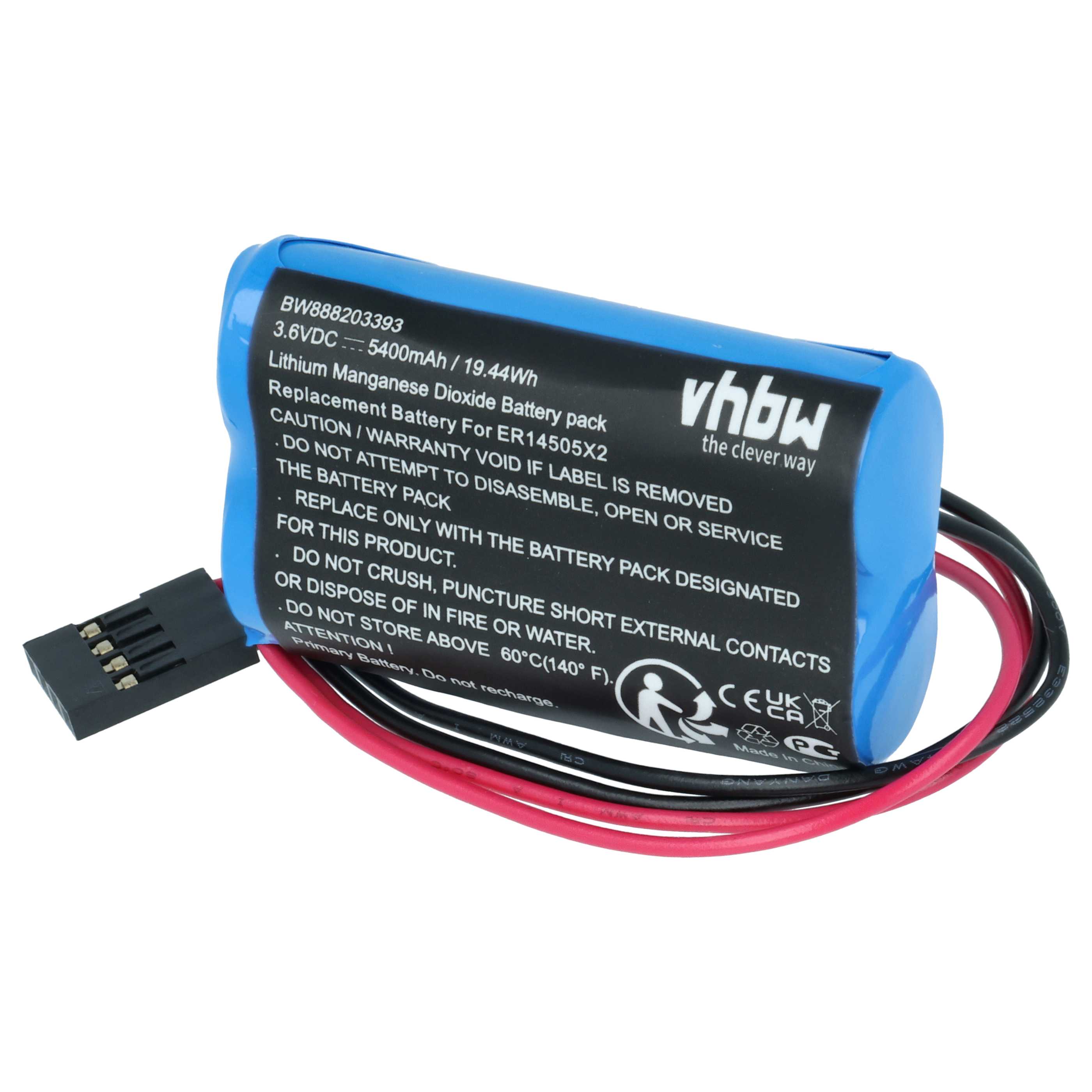 5x Bateria do PLC programowalnego sterownika zamiennik Schneider 2XSL360/131 - 5400 mAh 3,6 V Li-SOCl2