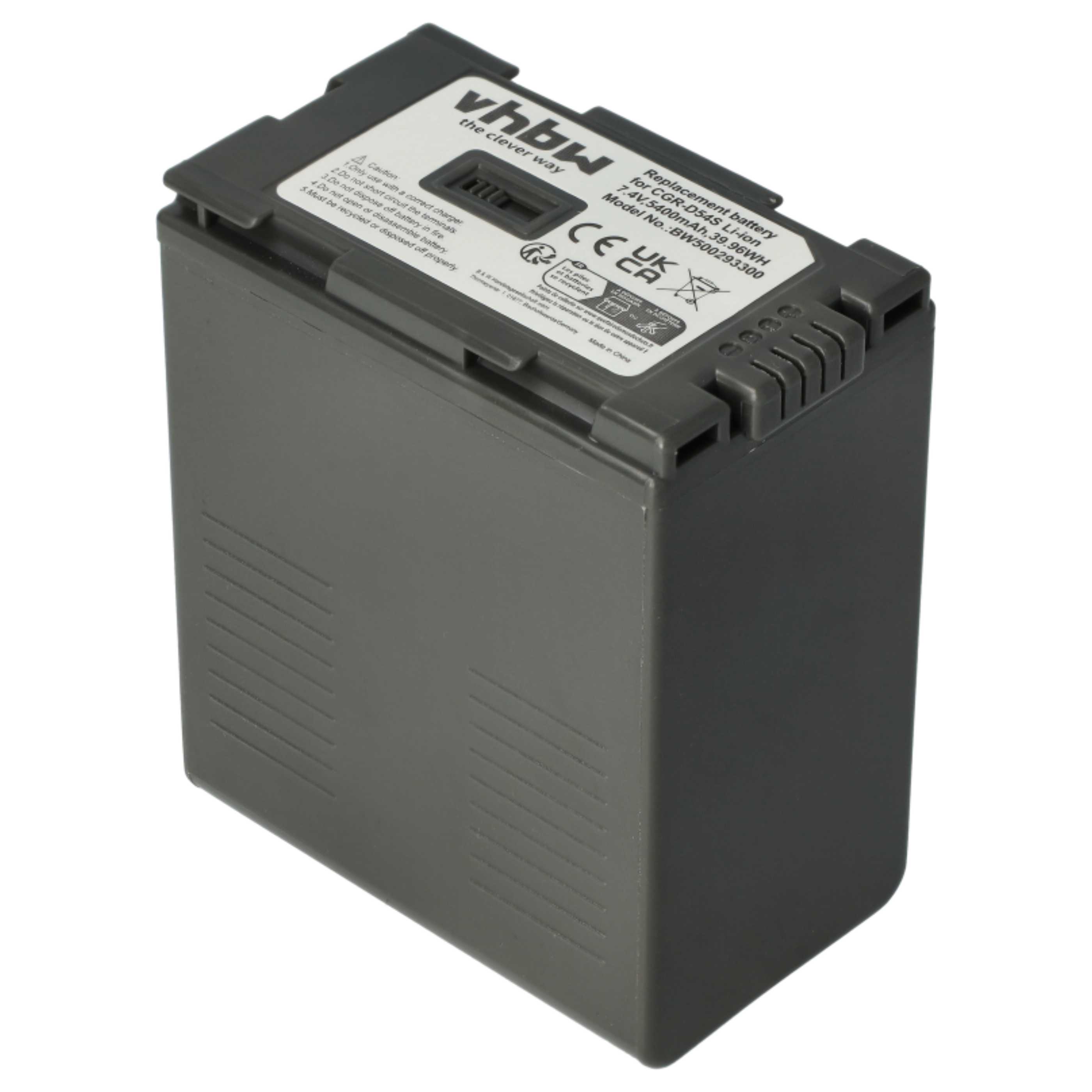 2x Battery replaces Hitachi DZ-BP28, DZ-BP16 - 5400mAh, 7.4V, Li-Ion