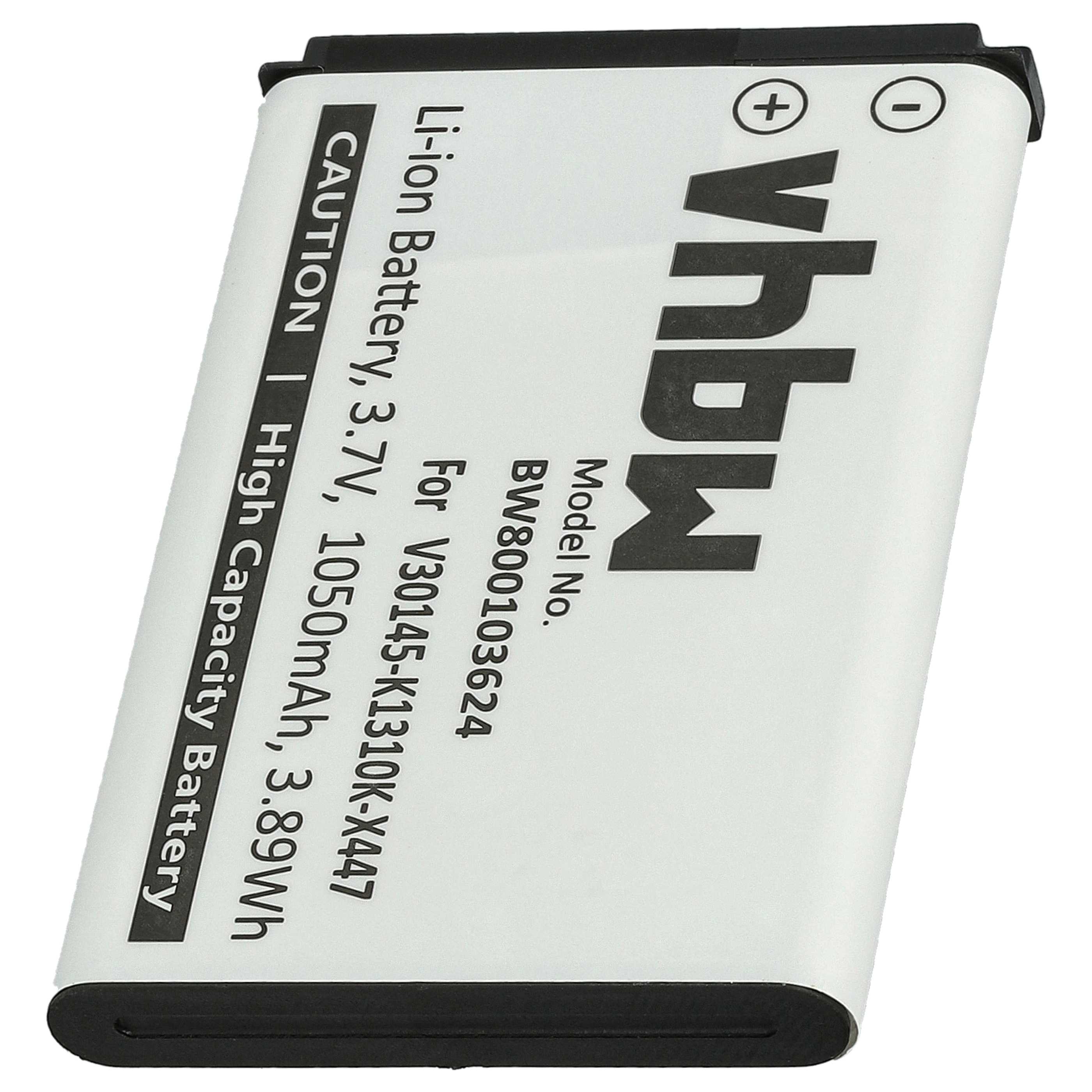 5x Batteries remplace Siemens V30145-K1310K-X447 pour téléphone Siemens - 1050mAh 3,7V Li-ion