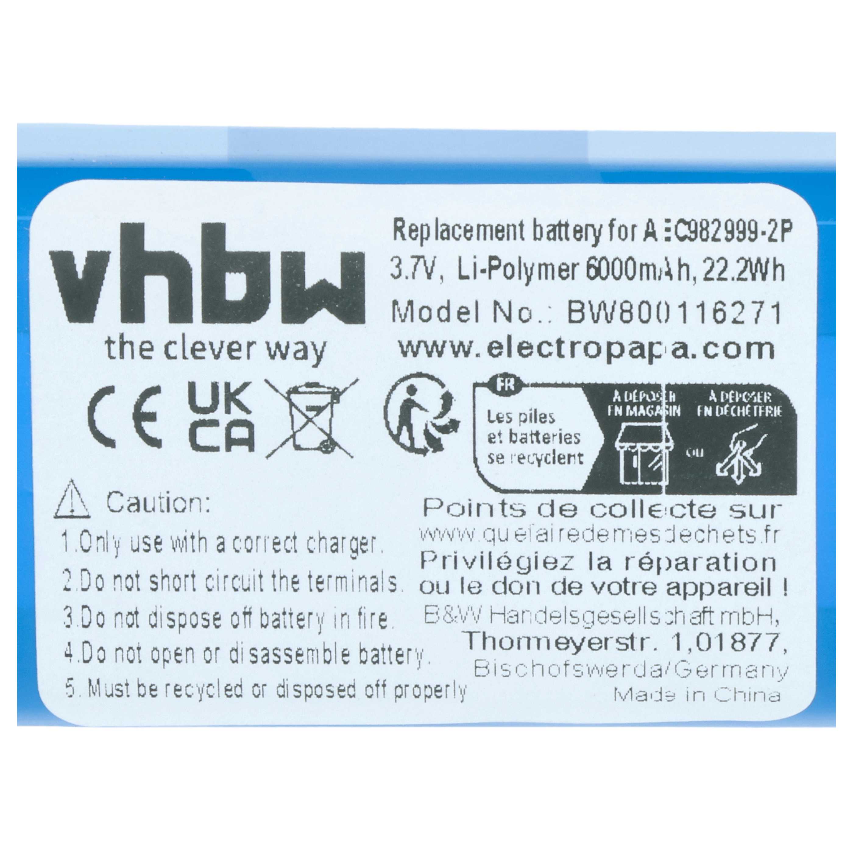 Akumulator do głośnika zamiennik JBL AEC982999-2P - LiPo 6000mAh
