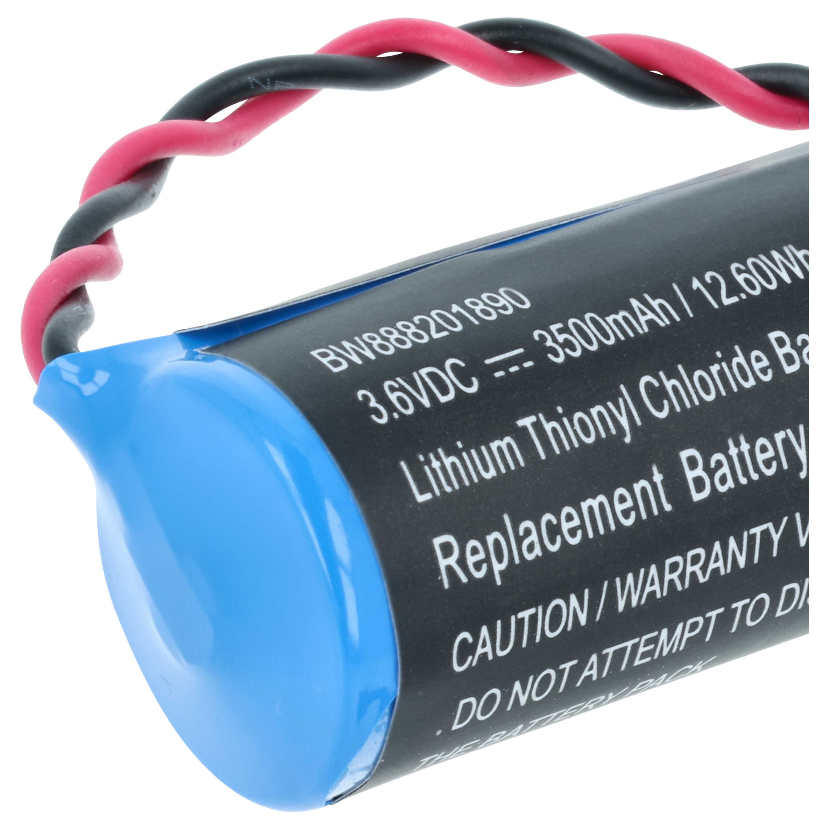 2x Batería reemplaza Omron CS1W-BAT01 para controlador (3500 mAh, 3,6 V, Li-SOCl2)