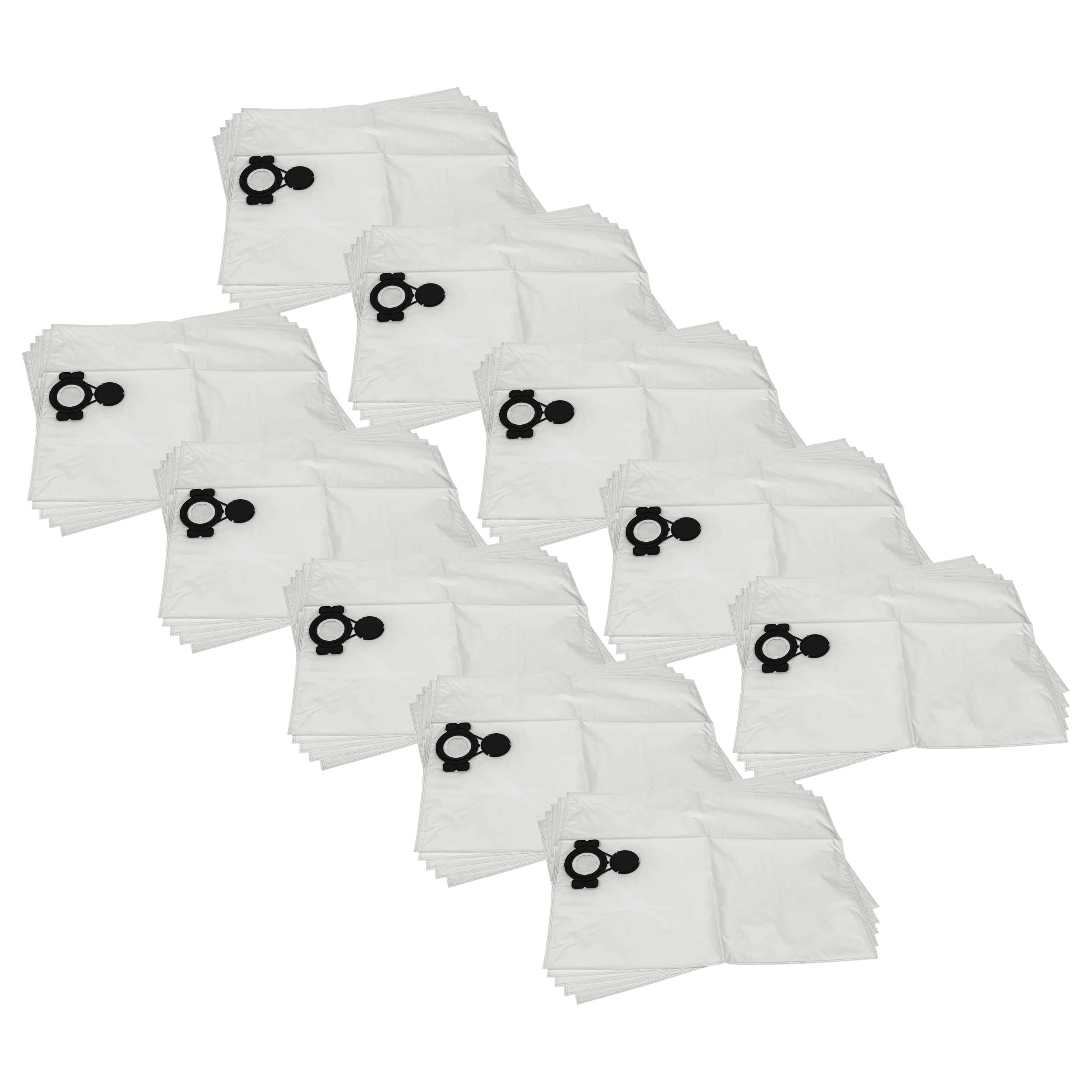 50x Sac remplace Milwaukee 4932459689 pour aspirateur Milwaukee - toison