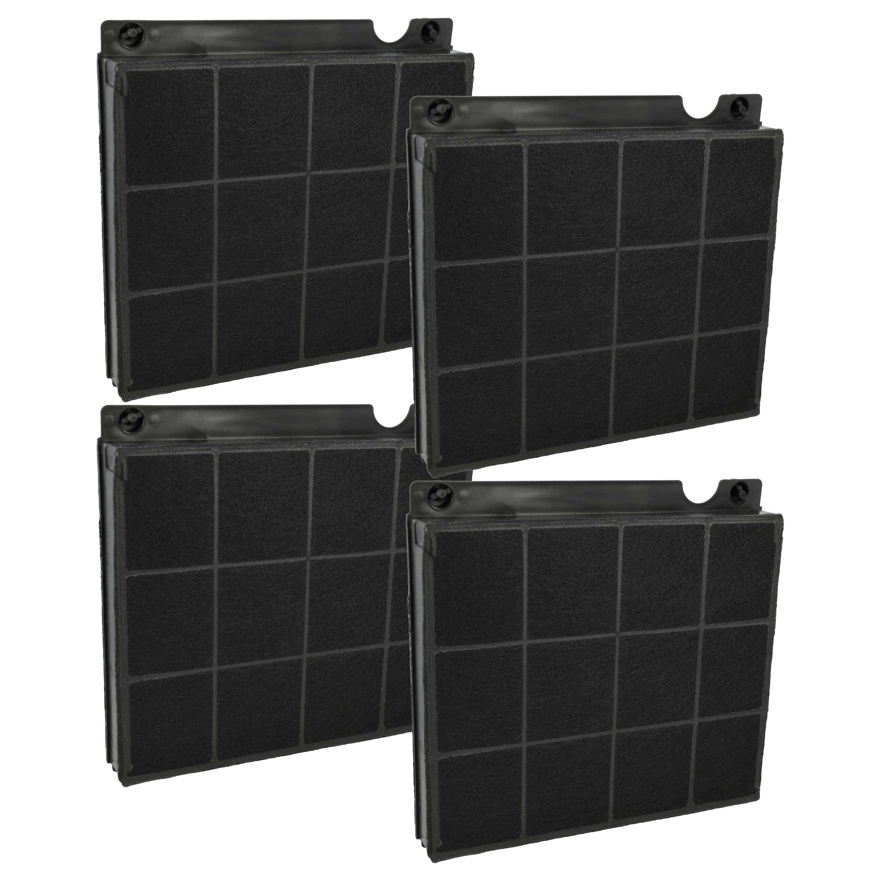 4x Filtres à charbon actif remplace AEG MCFE01, EHFC15, E3CFE15 pour hotte Zanussi