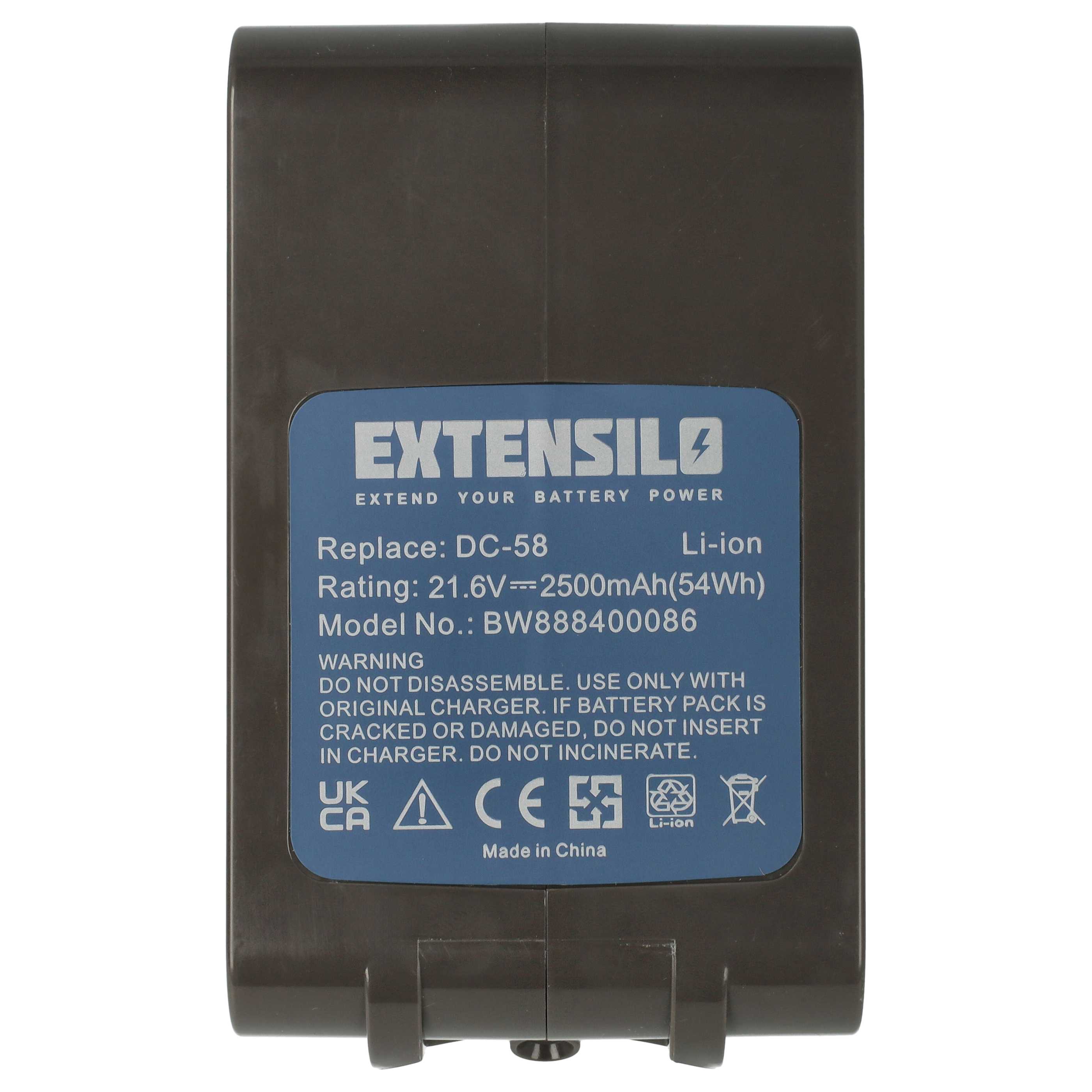 Batteria sostituisce Dyson 205794-01/04, 61034-01, 61034-03 per aspirapolvere - 2500mAh 21,6V Li-Ion