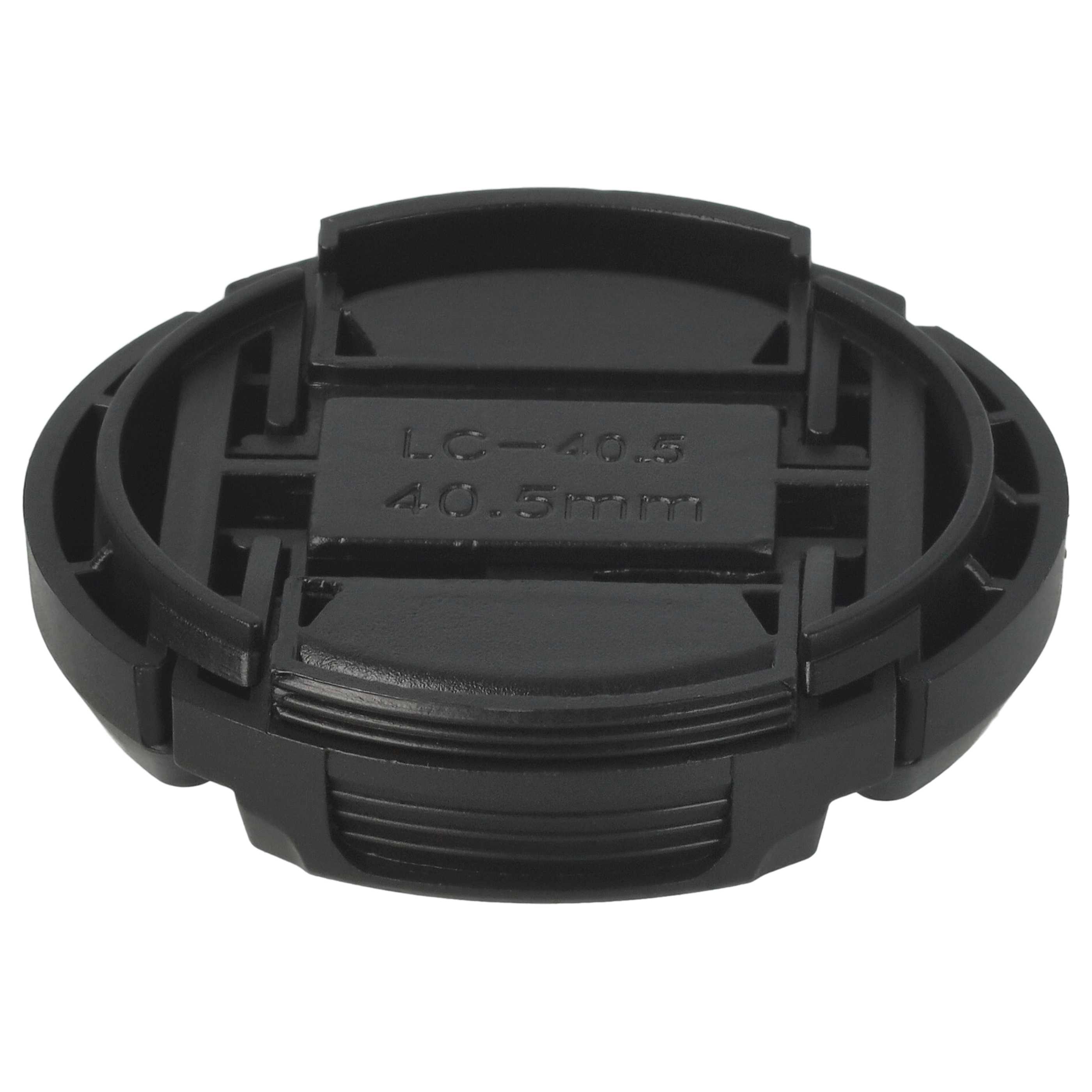 Bouchon d'objectif 40,5 mm - Prise centrée, plastique, noir