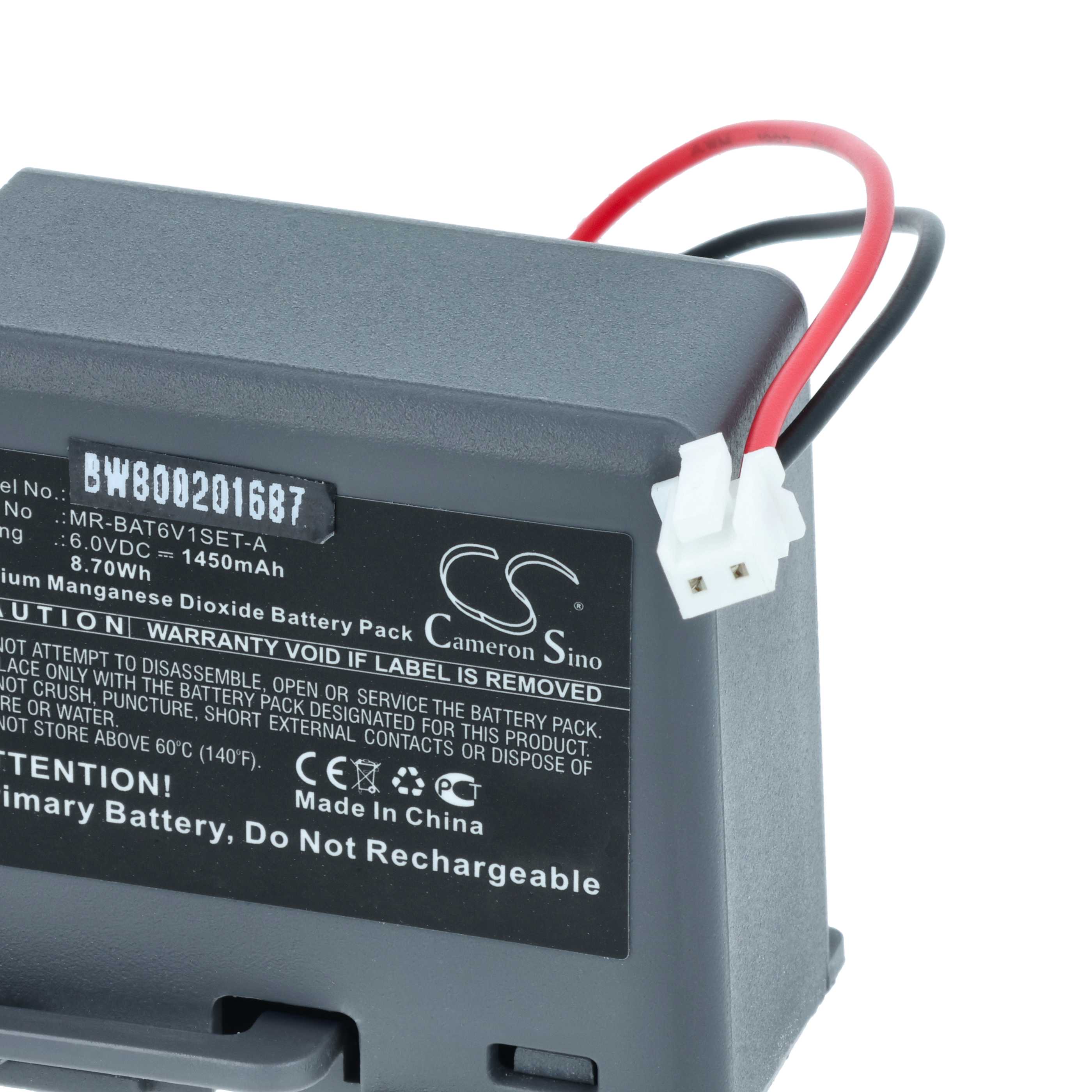 Bateria do PLC programowalnego sterownika Mitsubishi MR-BAT6V1SET-A - 1450 mAh 6 V Li-MnO2