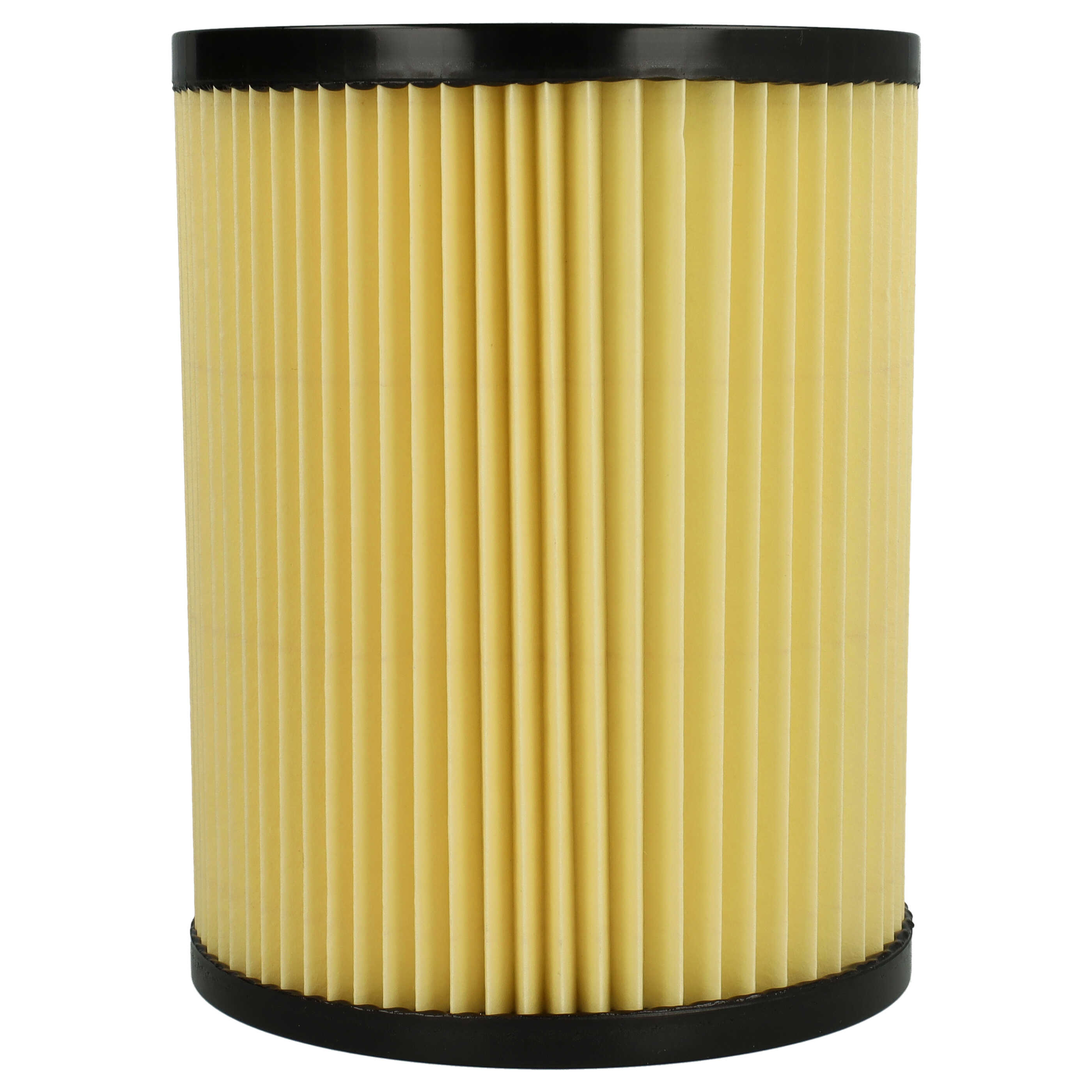 Filtro reemplaza Hikoki Hitachi 750435, 710060 para aspiradora Hikoki Hitachi filtro plisado, negro / amarillo