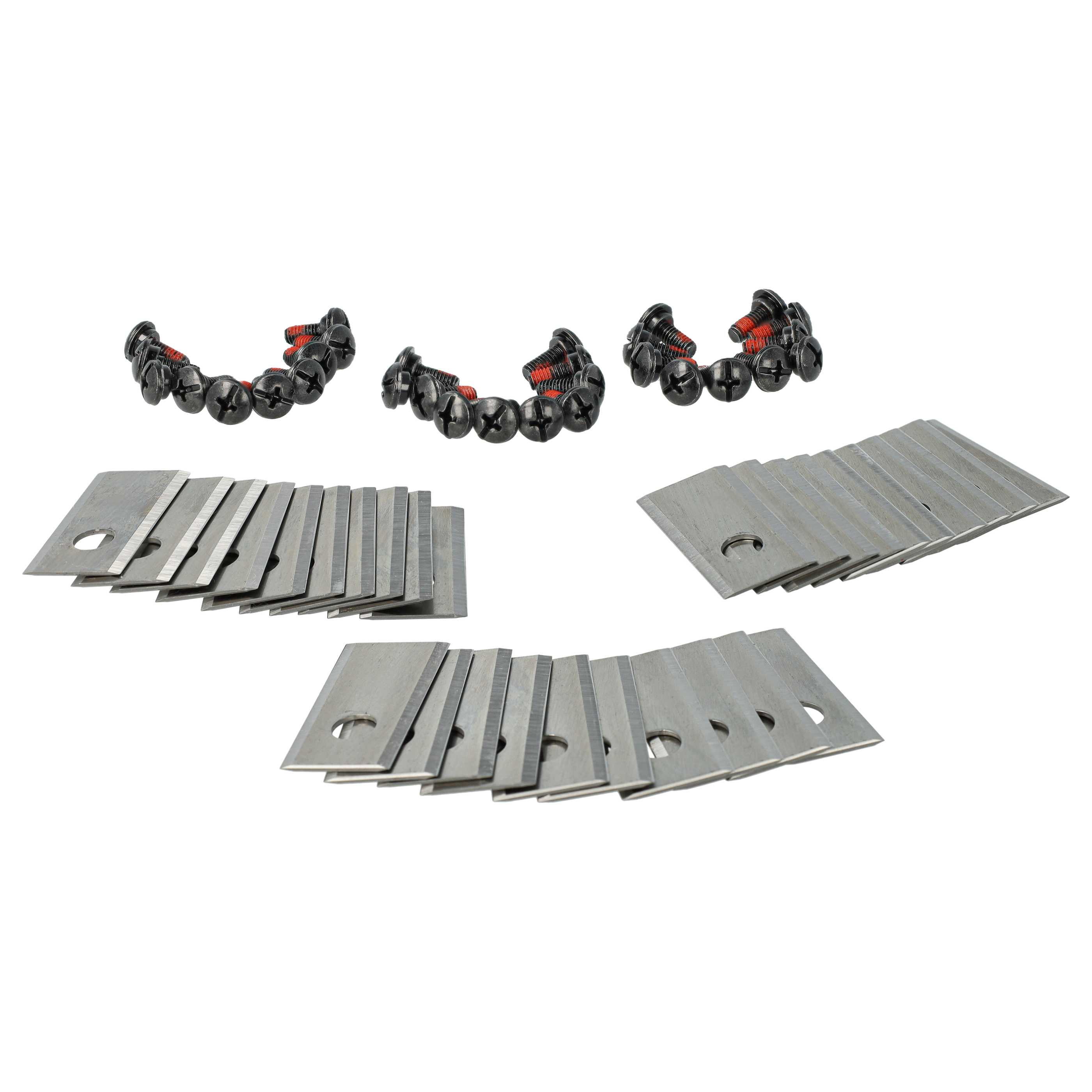 30x Exchange Blade replaces Kress KA0001, 6924328318552 for Cordless Lawnmower etc. - stainless steel, silver