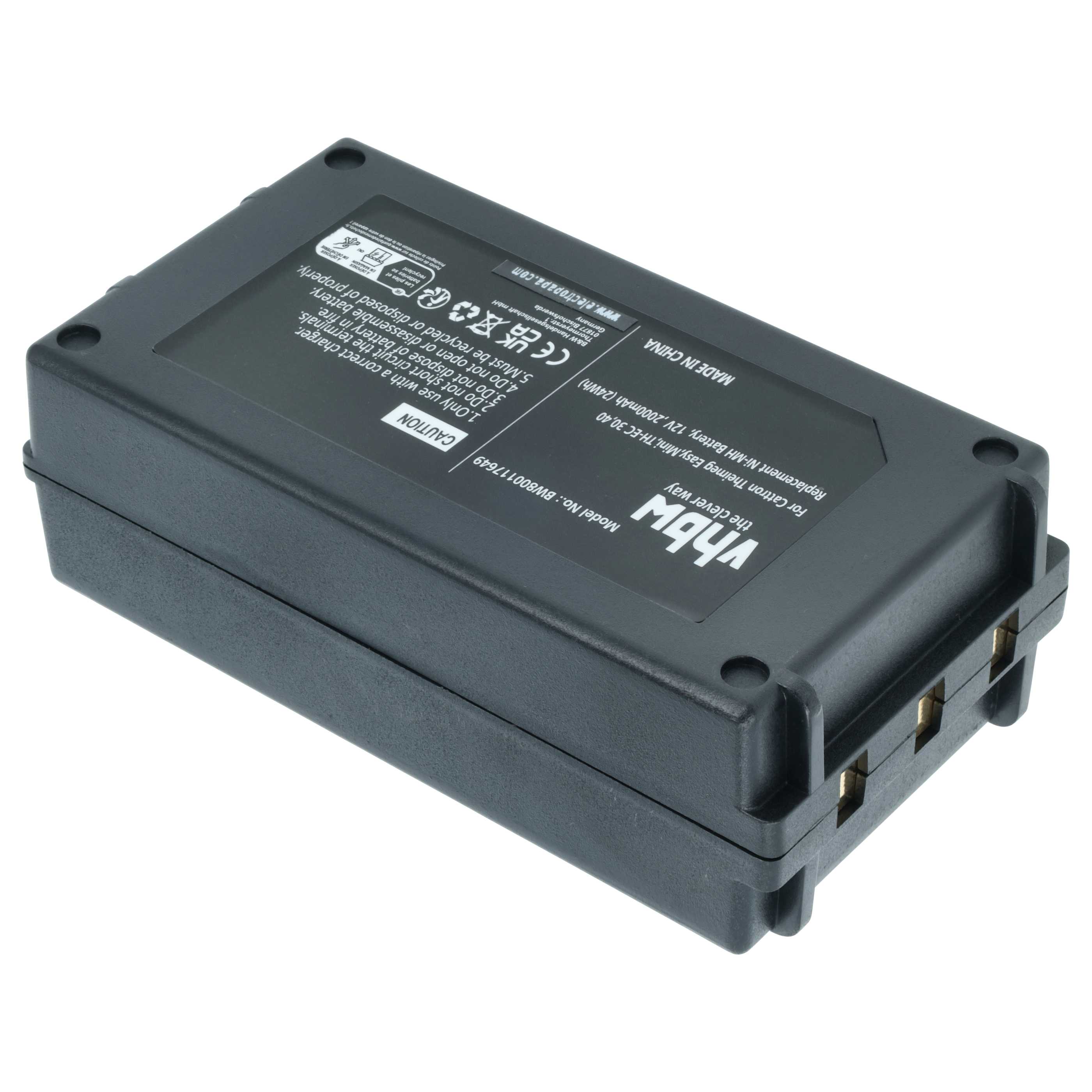 Akku (2 Stück) als Ersatz für Cattron Theimeg BT081-00053, BT081-00061 Steuerung - 2000mAh 12V NiMH
