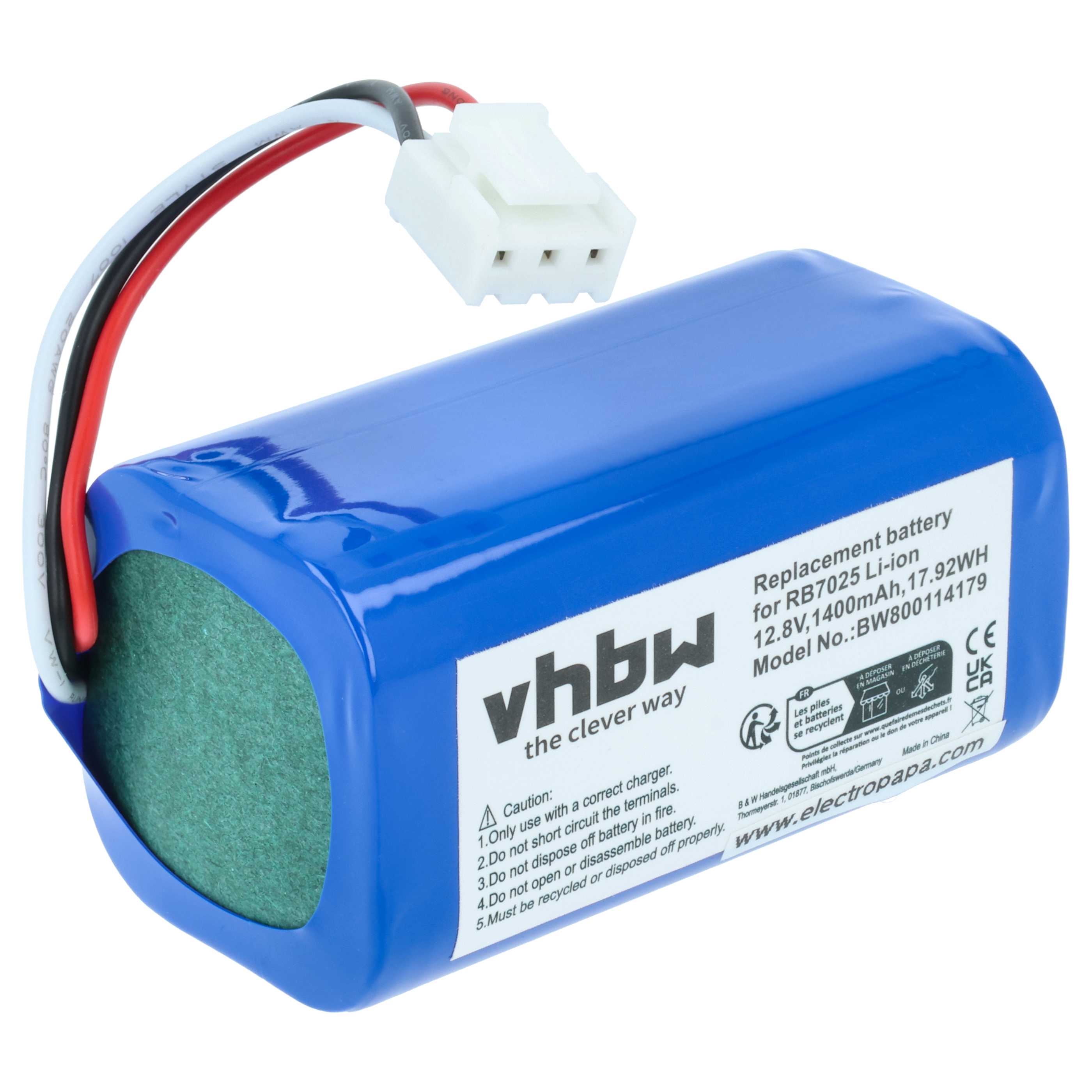 Battery replaces Philips CP0111/01, 4IFR19/66 for Philips etc. 1400mAh, 12.8V, Li-Ion