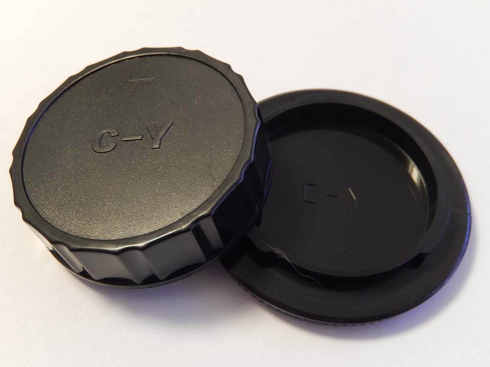 Body Cap, Rear Lens Cap Set suitable for , Contax, YASHICA Camera etc. - black