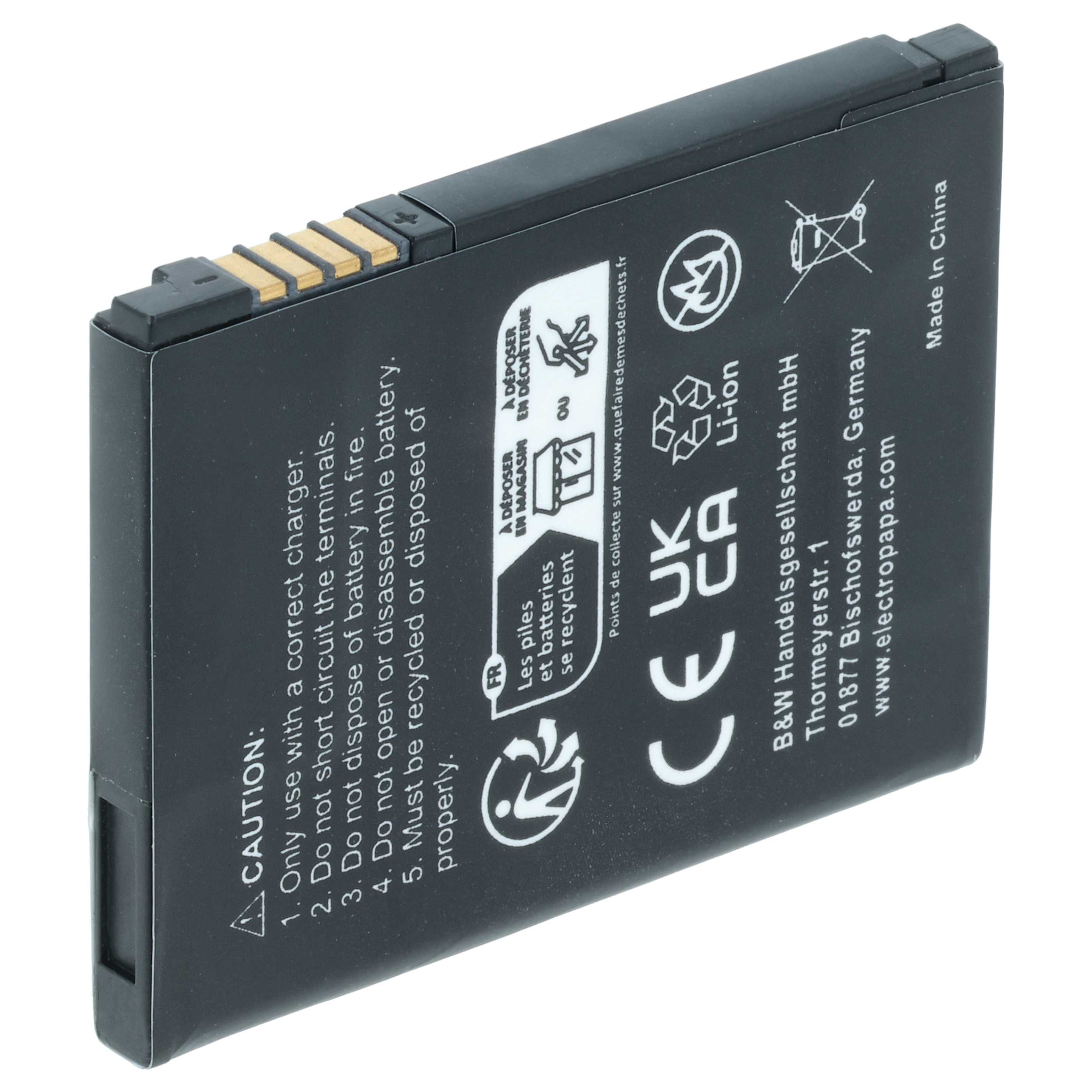Batteria sostituisce Motorola SNN5805, SNN5805A, BX40, BX50, FNN7012AA per cellulare - 600mAh 3,7V Li-Ion 