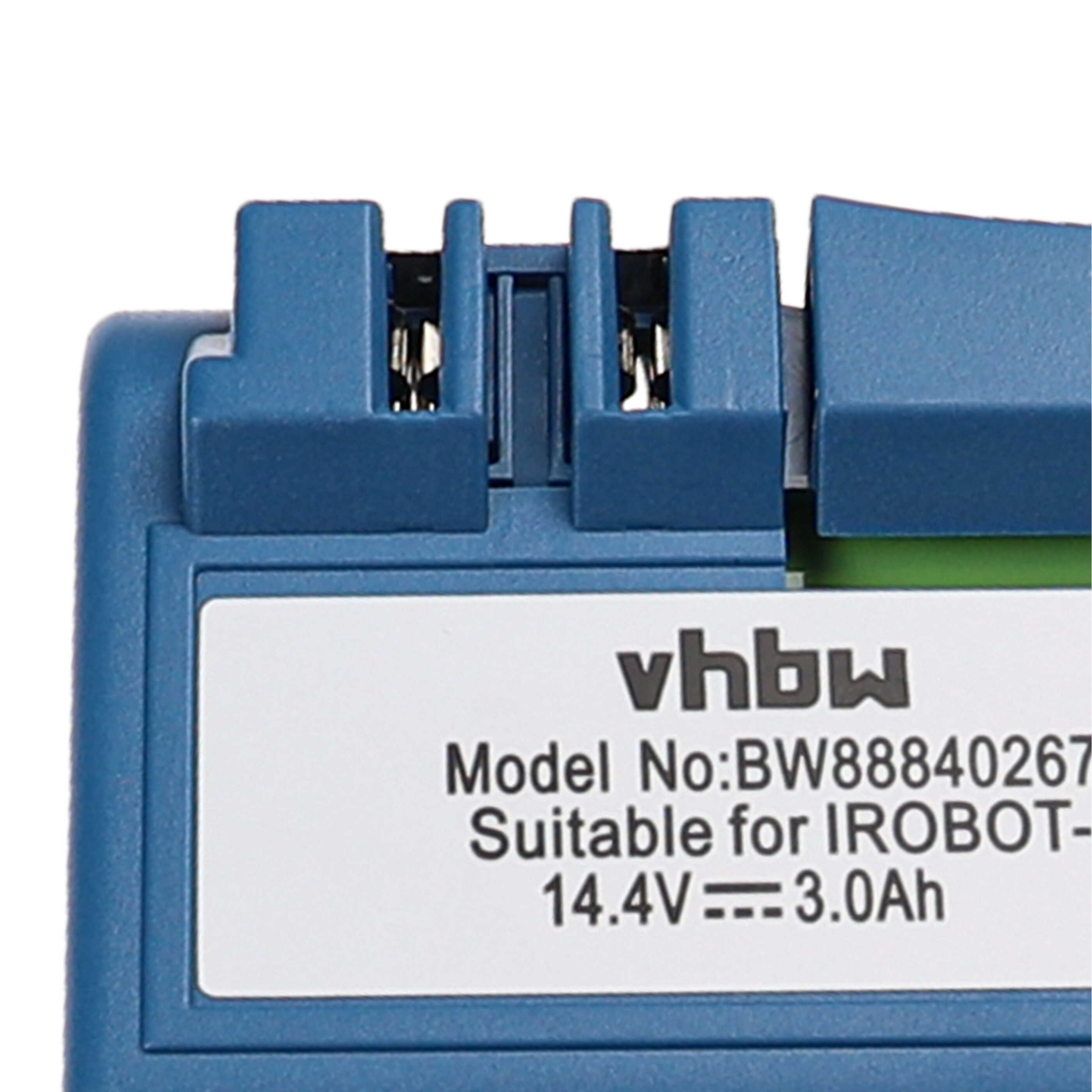 Batería reemplaza AEG SP5832, SP385-BAT, 14904 para robot doméstico iRobot - 3000 mAh 14,4 V NiMH azul