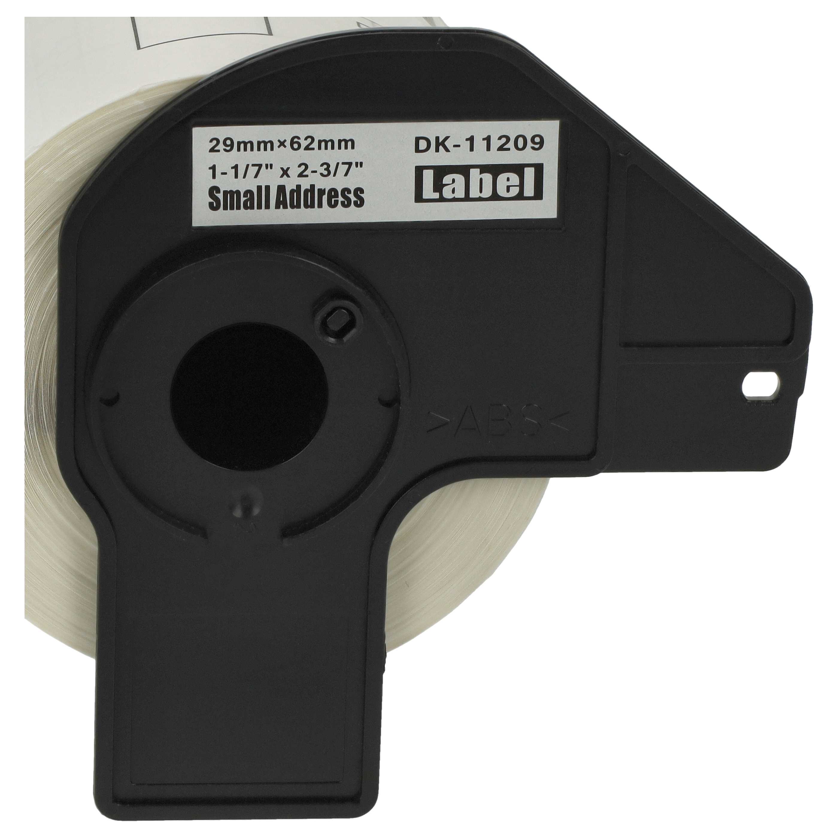 10x Label Roll replaces Brother DK-11209 Labeller - Premium 62 mm x 29 mm + Holder